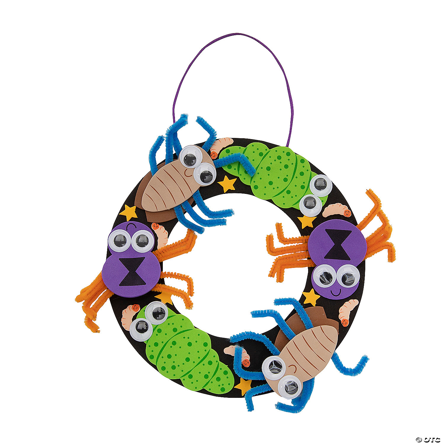 Creepy Bug Wreath Craft Kit – Makes 6 | Oriental Trading