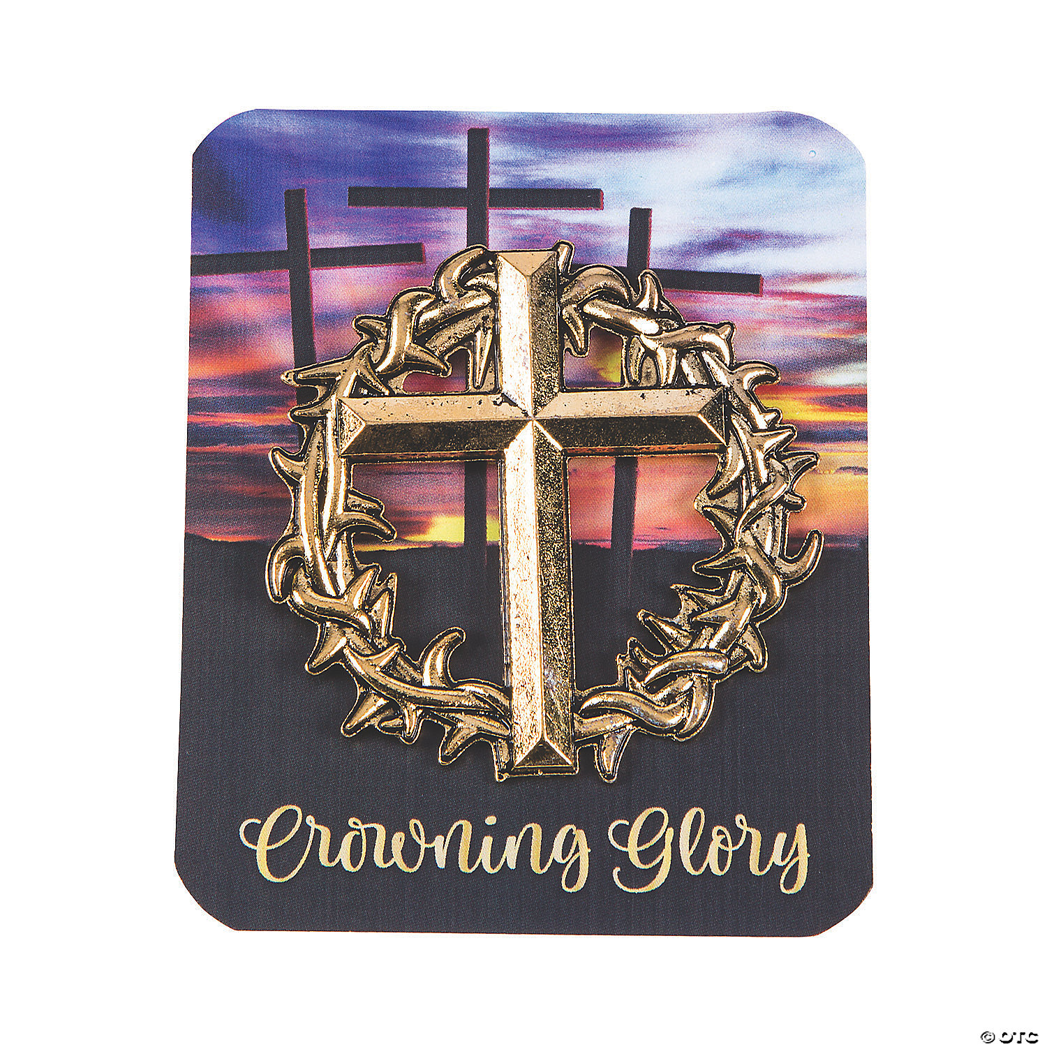 Crown Of Thorns Pins With Card Oriental Trading