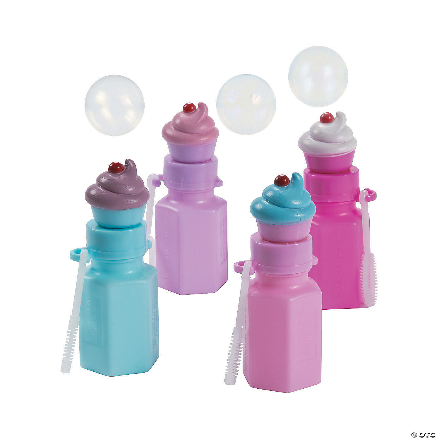empty bubble bottles with wands