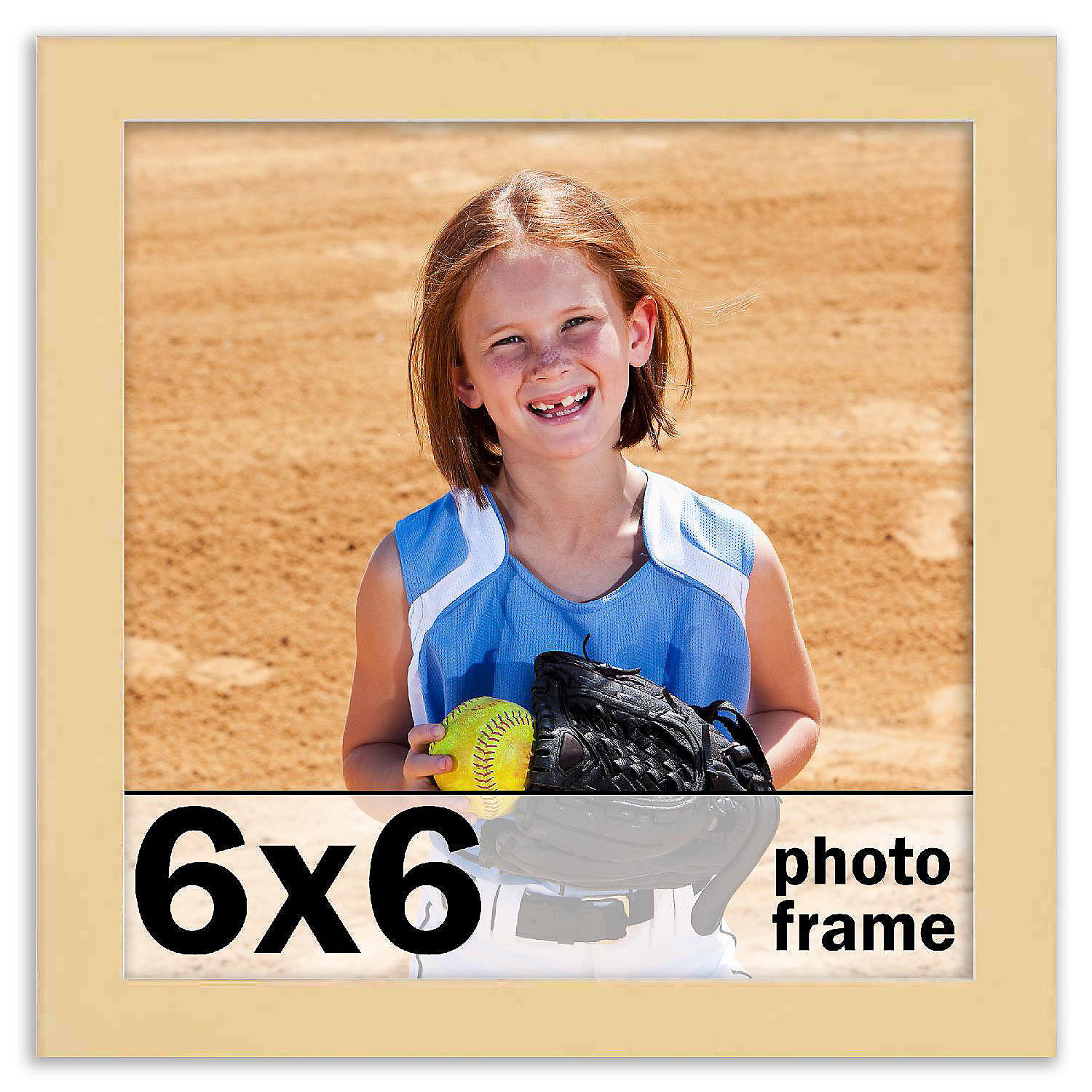 6x6 Frame Natural Brown Picture Frame Modern Photo Frame Includes UV