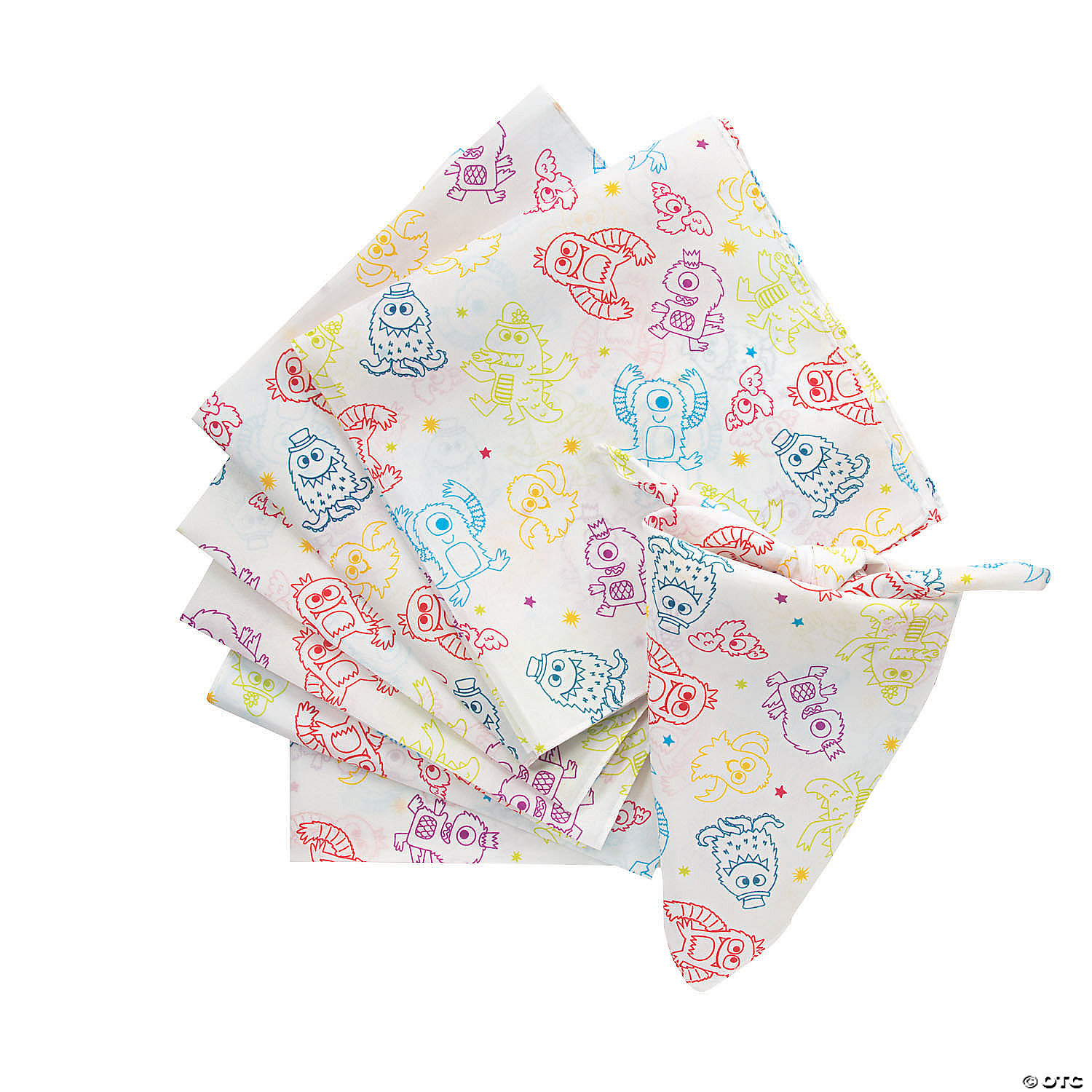 Cute Monster Bandanas - 12 Pc. | Oriental Trading