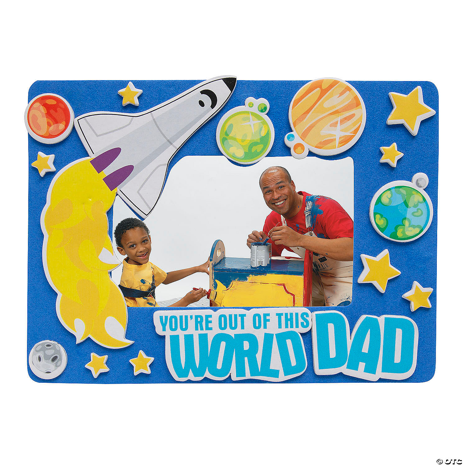 Best Dad Certificate and Bonus Sticker Foam Superhero Picture Frame Craft Kit Fathers Day DIY Craft Kit; Super Dad Picture Frame Magnet Craft Kit Super Dad Father’s Day Card with Stickers 