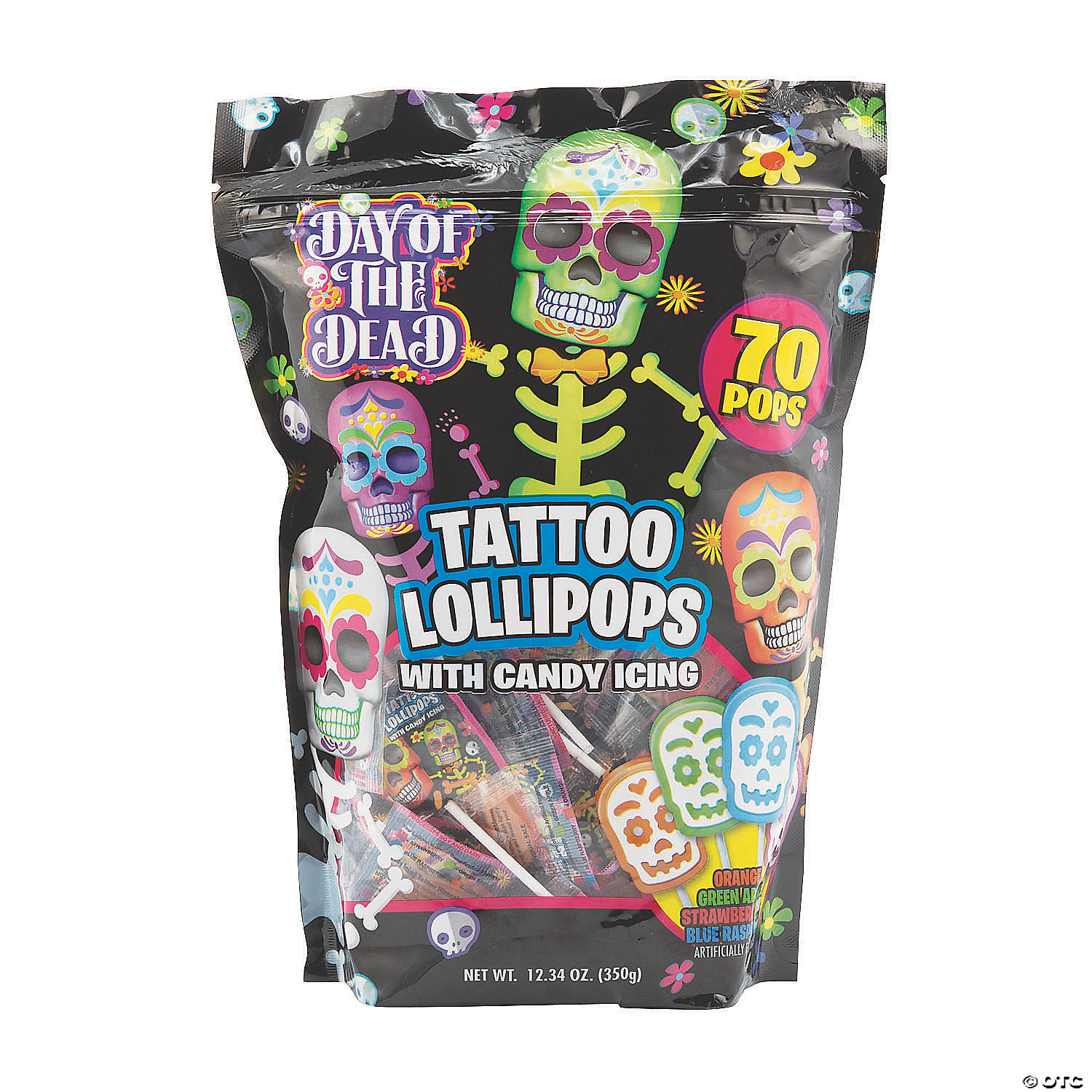 Day of the Dead Tattoo Lollipops - 70 Pc. - Discontinued