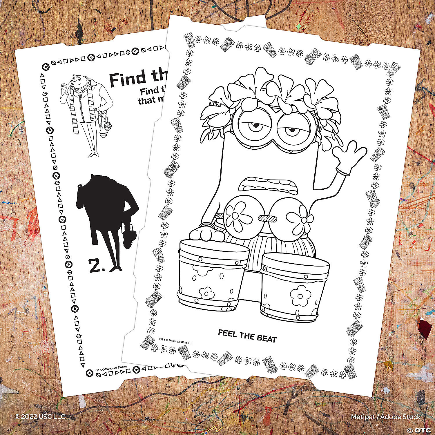 Despicable Me Fluffy Unicorn Coloring Pages