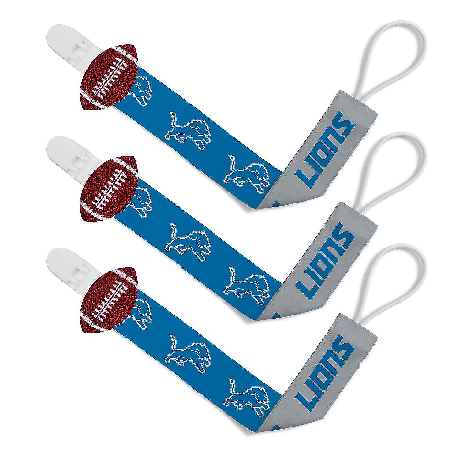 Detroit Lions Pacifier Clip 2Pack Oriental Trading