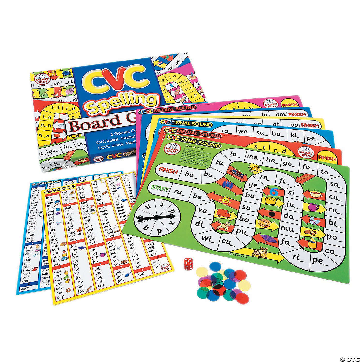 Didax CVC Spelling Board Games - Discontinued