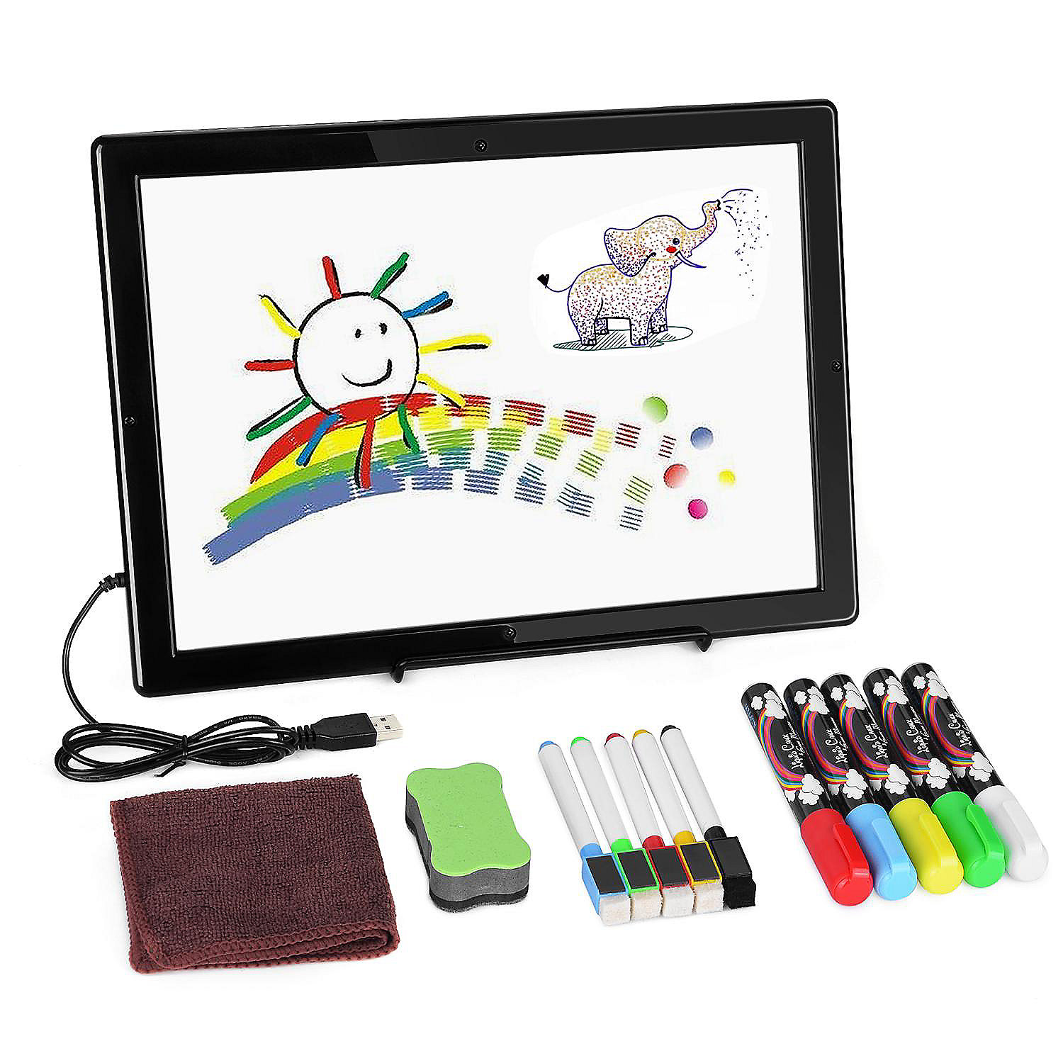 Digital Writing Pad Dry Erase Board with Marker Pens