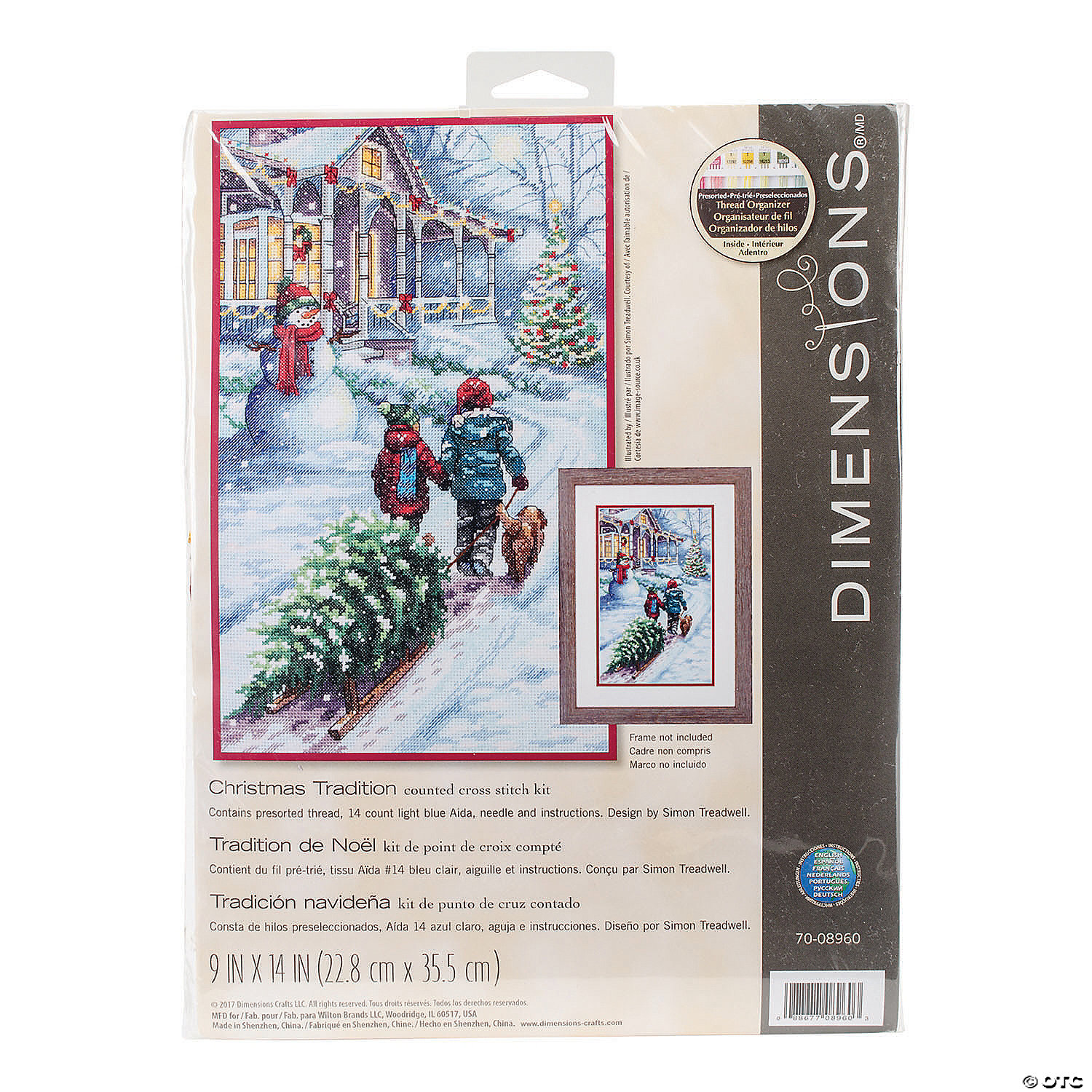Dimensions Gold Collection Counted Cross Stitch Kit 16 Long-Santa's  Journey Stocking (18 Count)