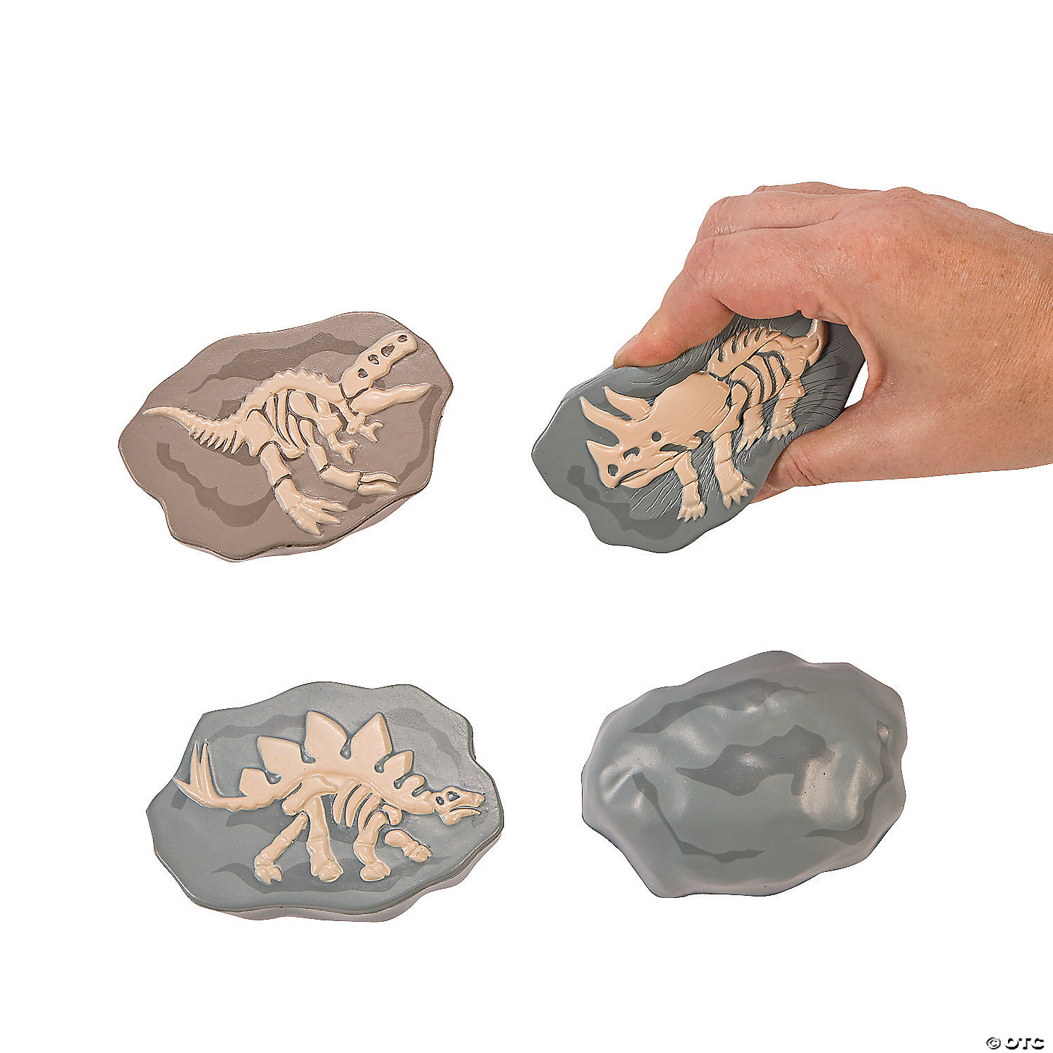 Dinosaur Fossil Stress Toys - 12 Pc. | Oriental Trading
