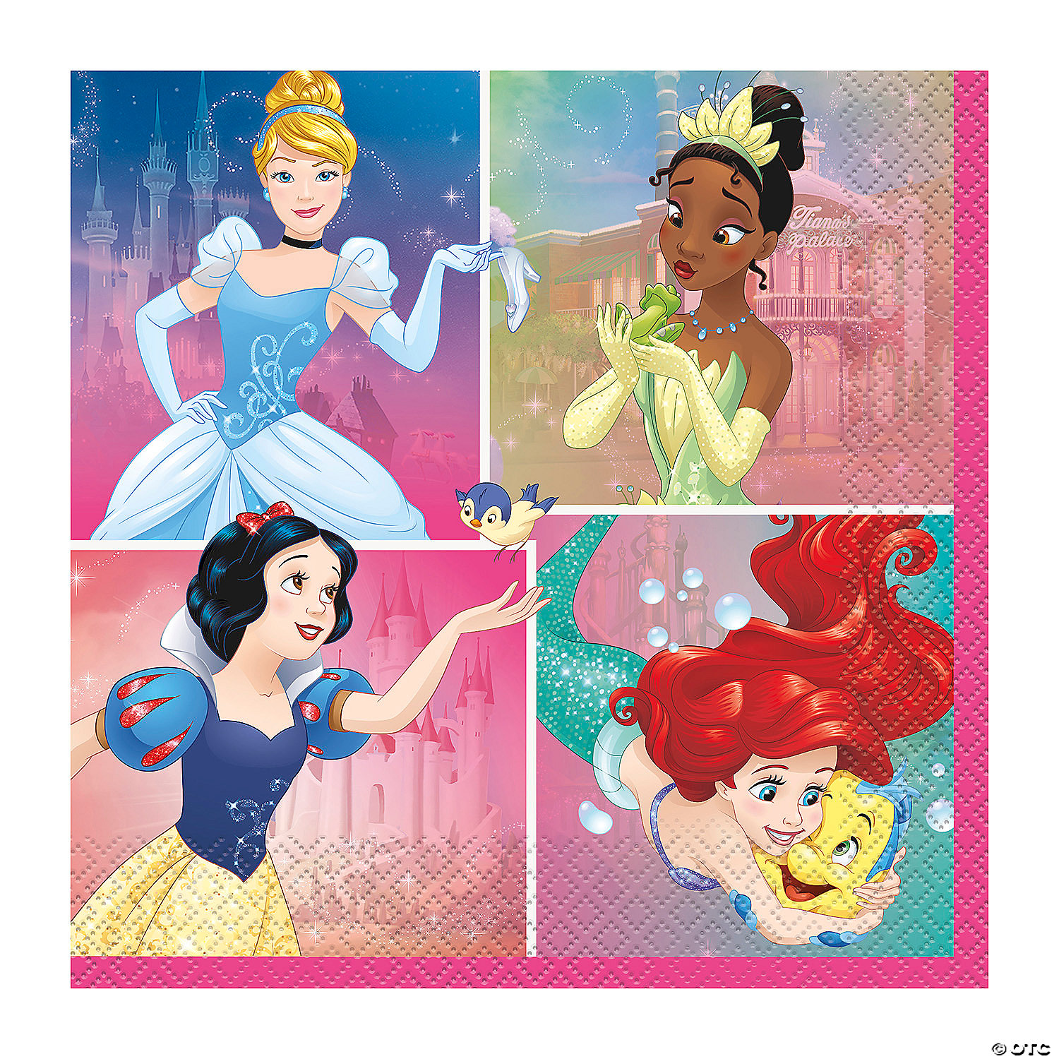Princess Luncheon Napkins 16 Pack 