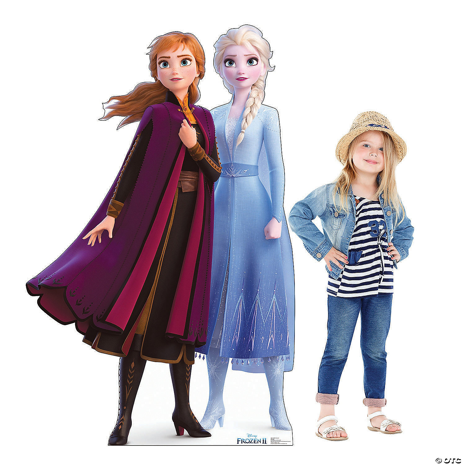 Dronken worden vlotter Spanje Disney's Frozen II Anna & Elsa Life-Size Cardboard Stand-Up | Oriental  Trading