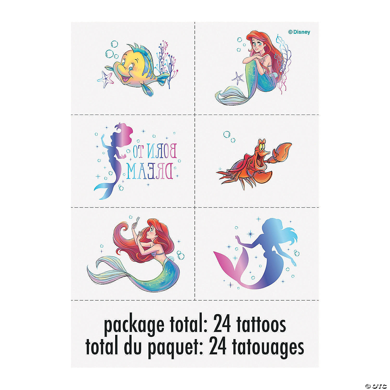 Disney's The Little Mermaid™ Temporary Tattoos - 24 Pc.