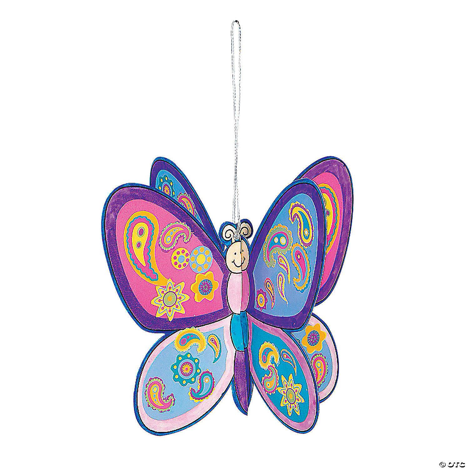 DIY 3D Butterfly Ornaments with Stickers - 12 Pc. | Oriental Trading