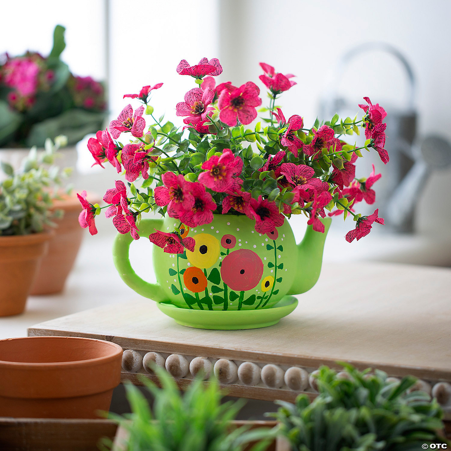 DIY Ceramic Tea Cup Planters - 6 Pc.