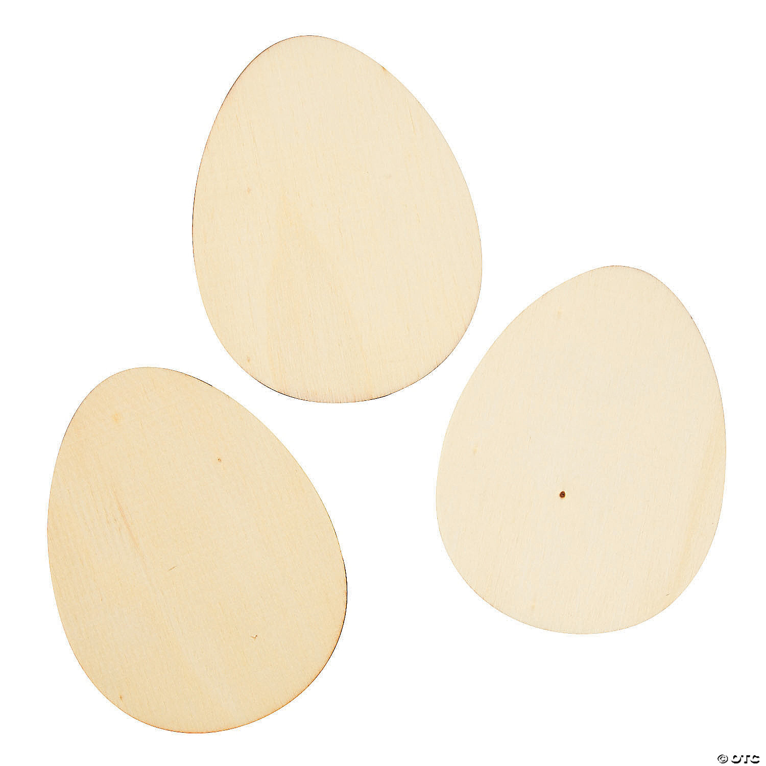 Wooden Cutout. Egg Shape Blanks Visual Arts