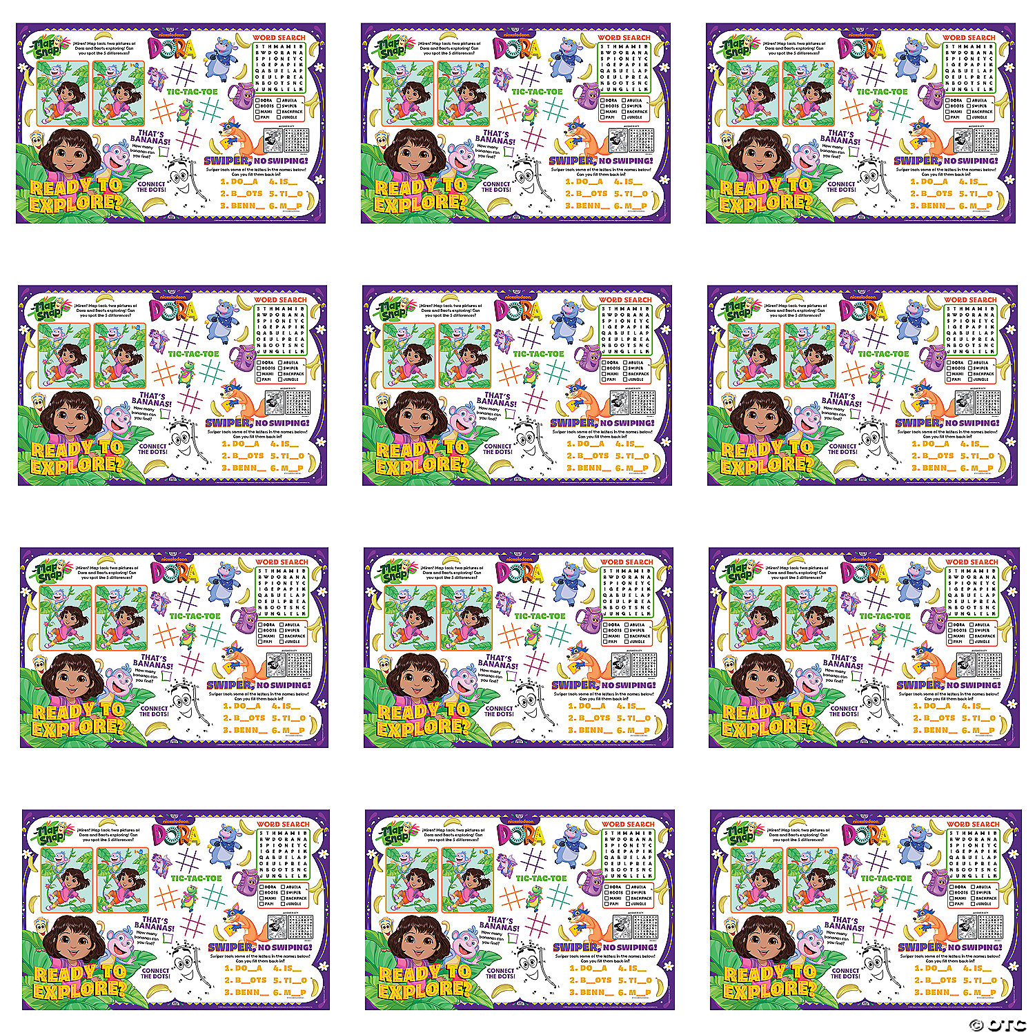 Dora the Explorer™ Activity Paper Placemats
