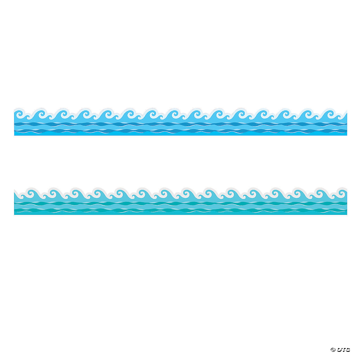 Double-Sided Ocean Waves Bulletin Board Borders, image size:1500x1500