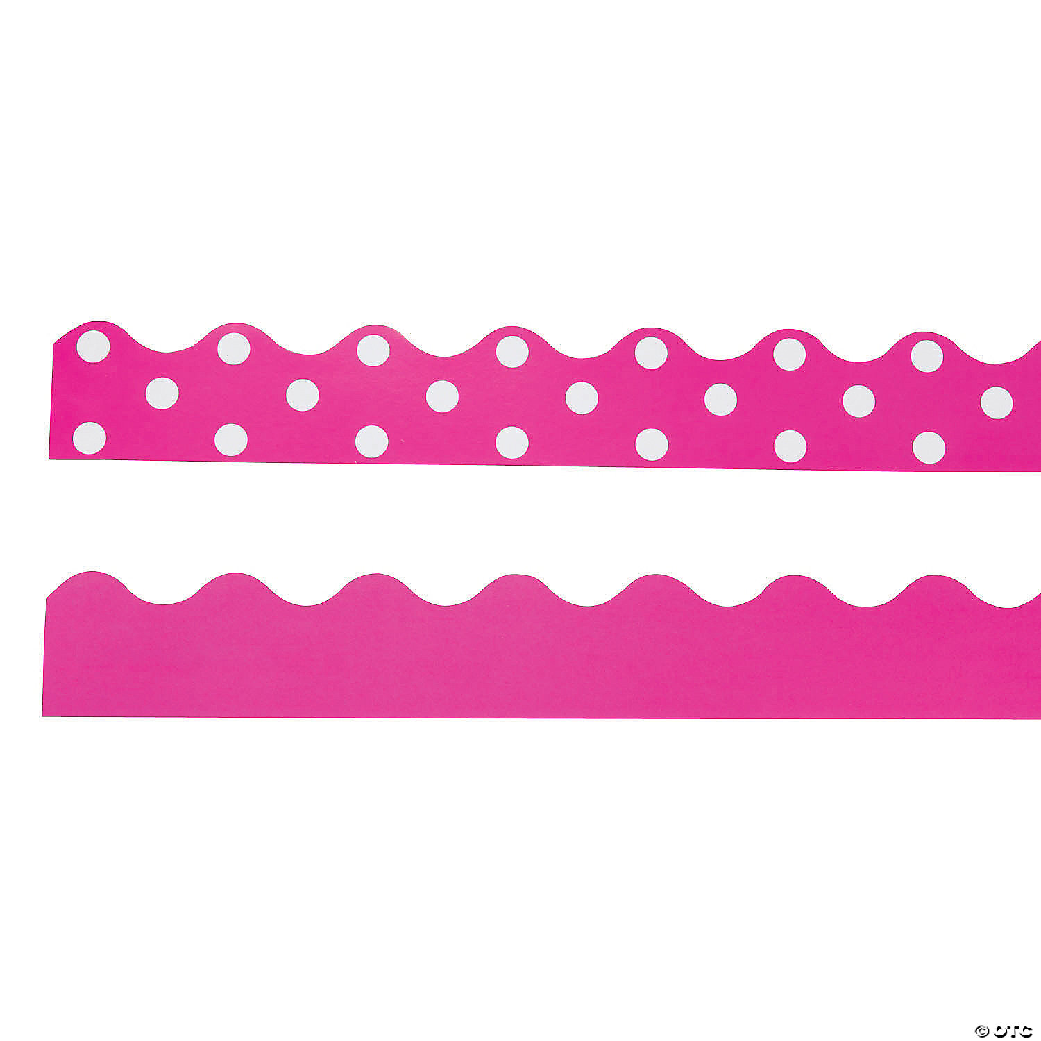 Extra Large Dark Hot Pink Polka Dots on Light Hot Pink Wrapping