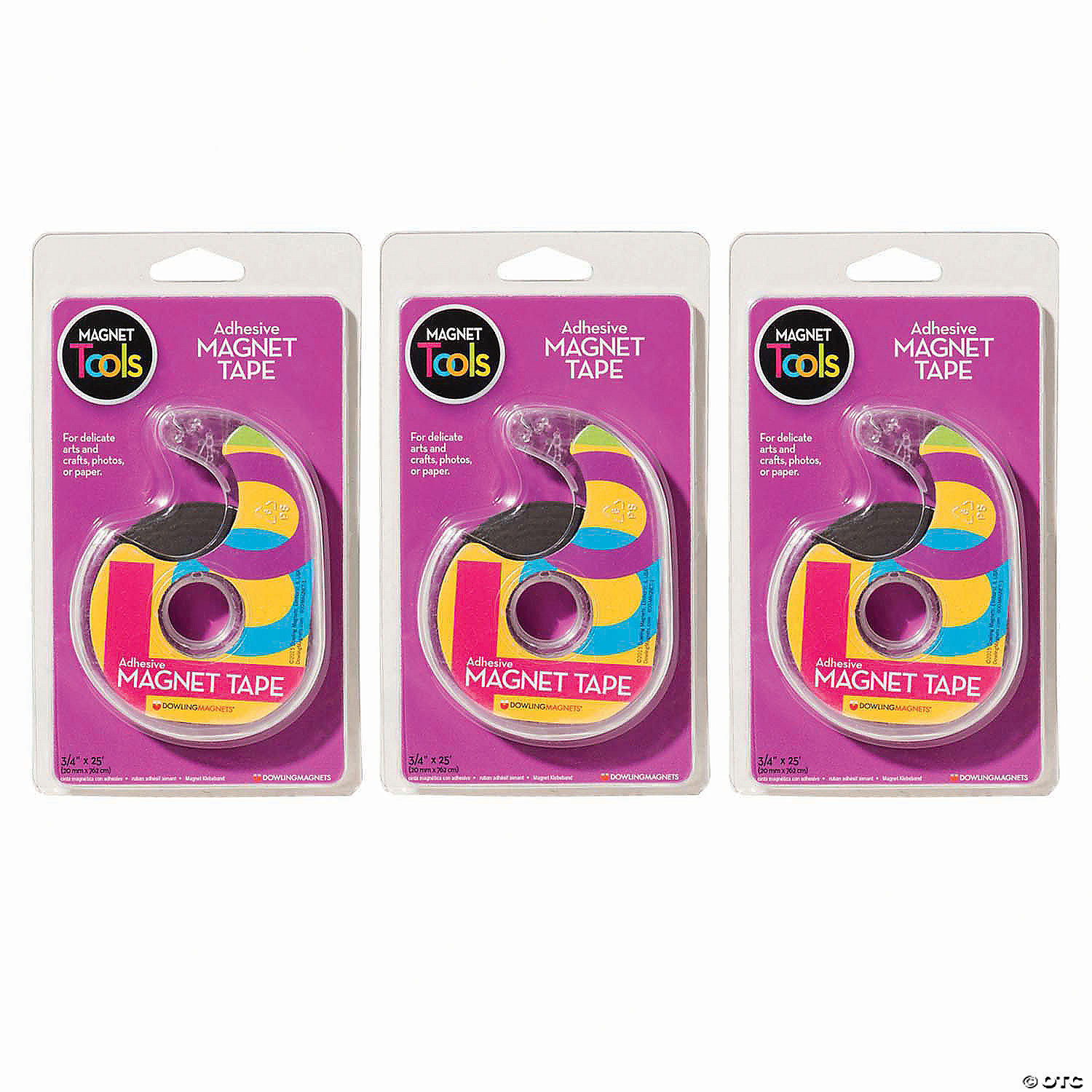 indrømme bluse Begrænse Dowling Magnets Magnet Tape in Dispenser, 3/4" x 25', Pack of 3 | Oriental  Trading