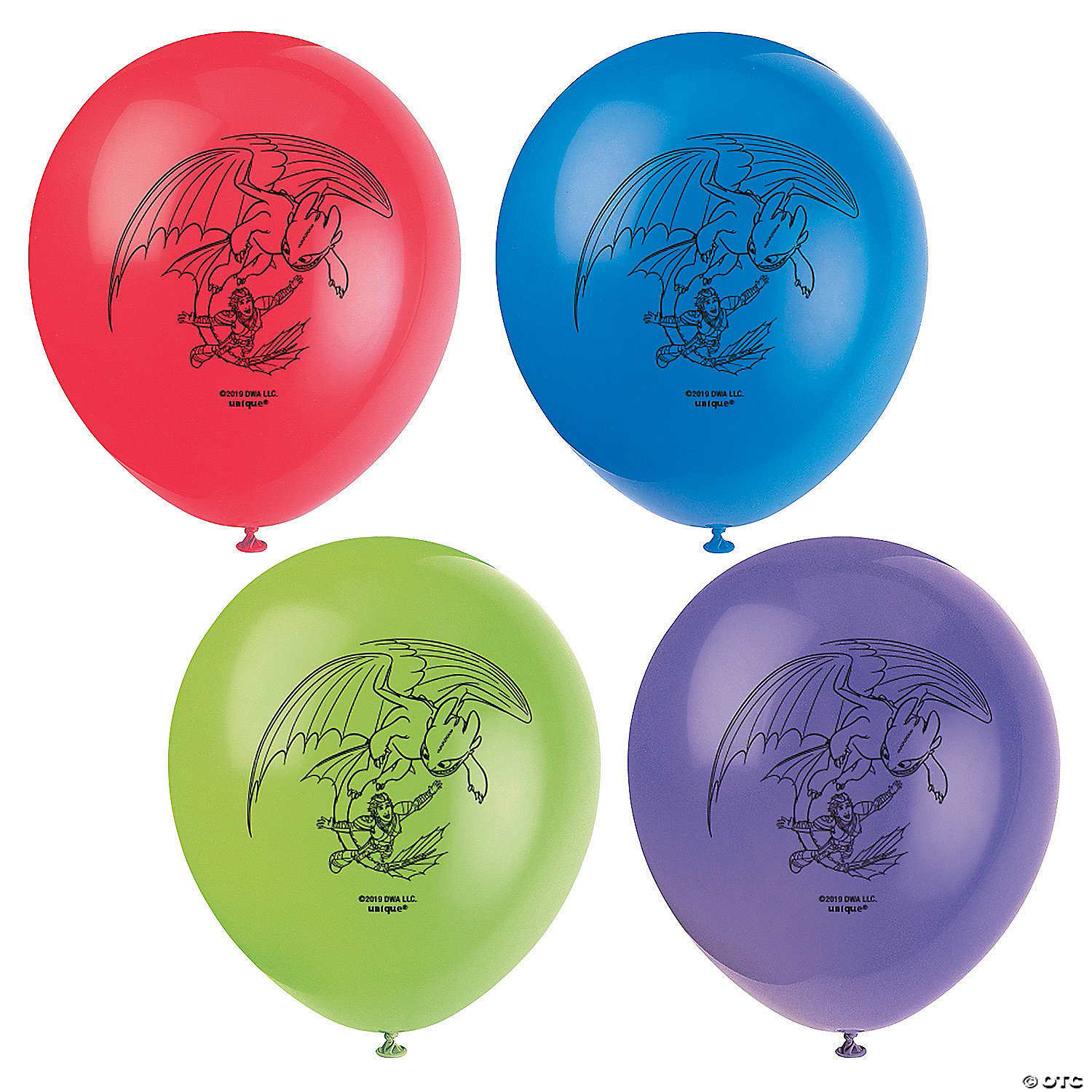 vendu dégonflé How to train your dragon Latex Ballons Pack De 8 