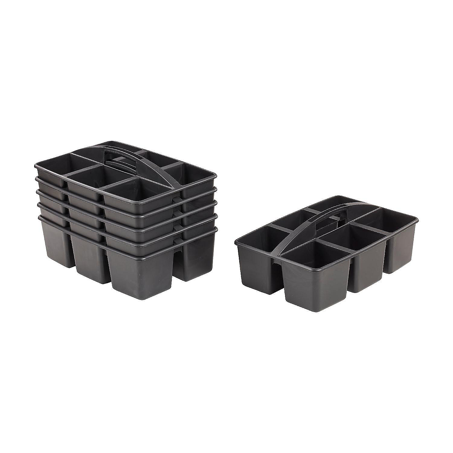 ECR4Kids Large Caddy, Black, 6Pack Oriental Trading