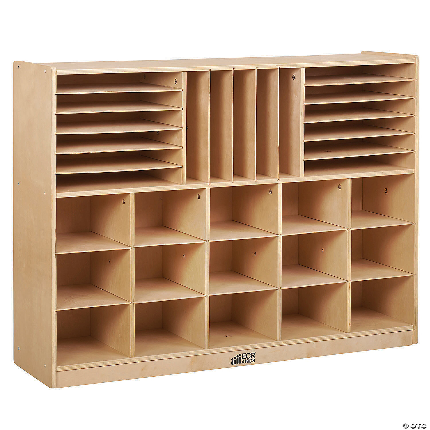Ecr4kids Birch Streamline 3-Shelf Storage Cabinet Without Back 36in H
