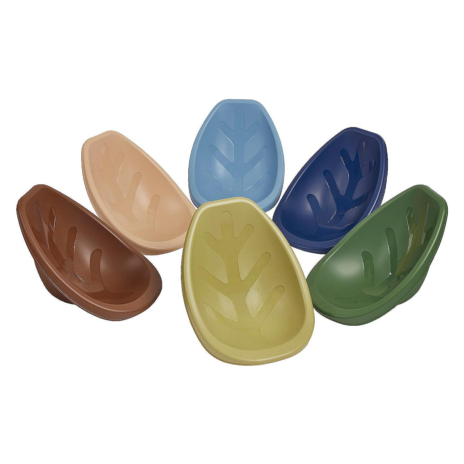 ECR4Kids Leaf Floor Seat, Earthtone, 6Piece Oriental Trading