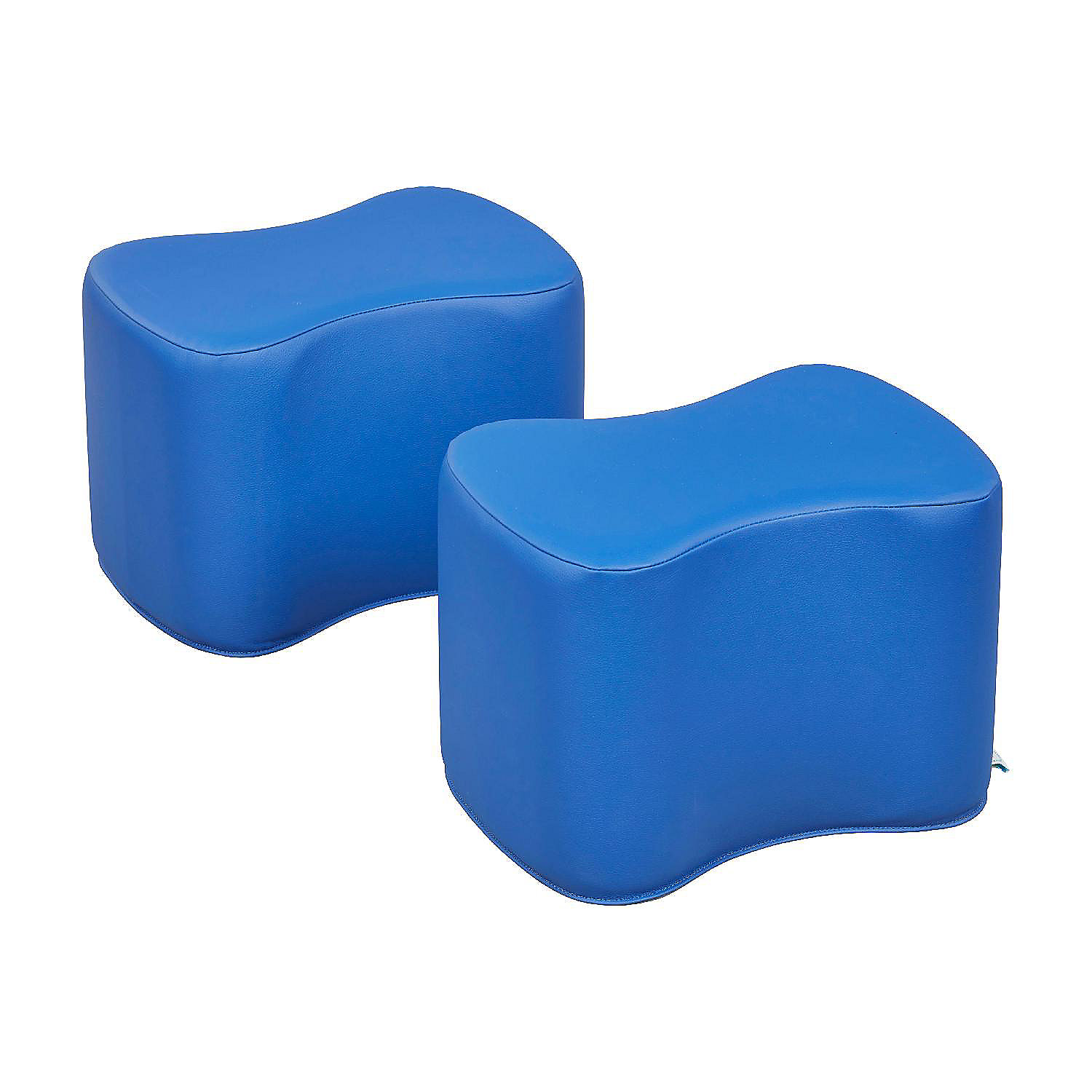 ECR4Kids SoftZone Toddler Modular Stool Set, Blue, 2Pack Oriental