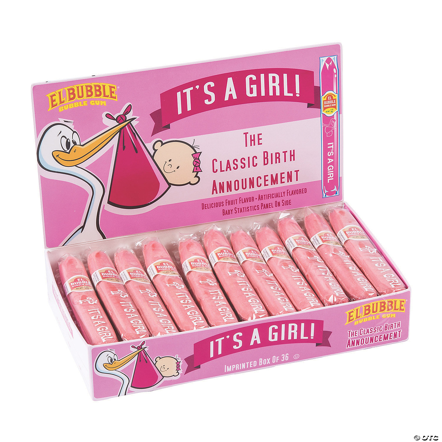 El Bubble It S A Girl Pink Bubble Gum Cigars