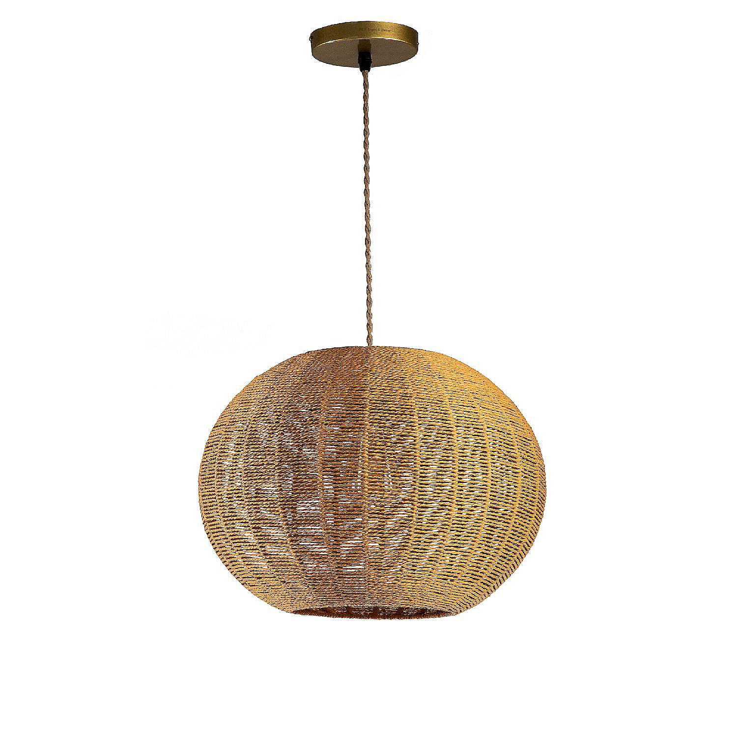 woven globe string lights