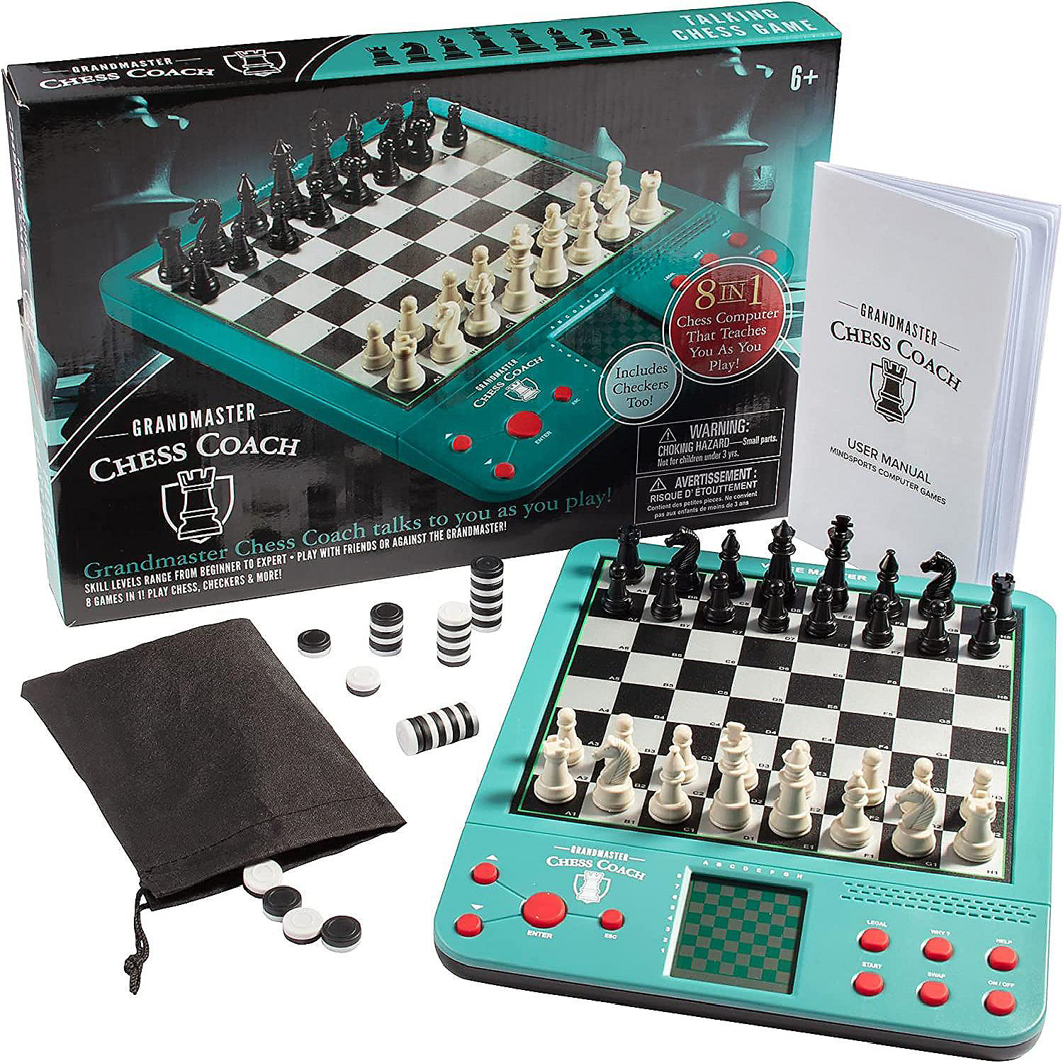 Electronic Grandmaster Chess Game Play Opponent, or Multi Level