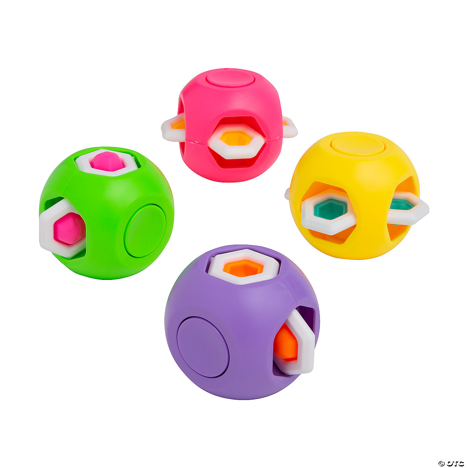 Fidget Popping Spinner Cube Fidget Toys - 6 Pc. | Oriental Trading