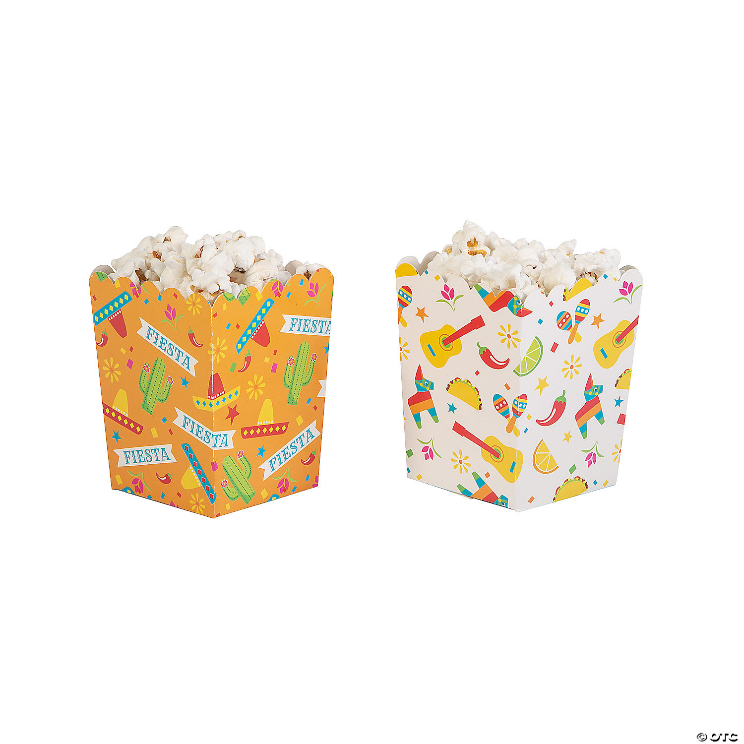 24 Pieces Cool Fun 13668114 Green Chevron Popcorn Boxes