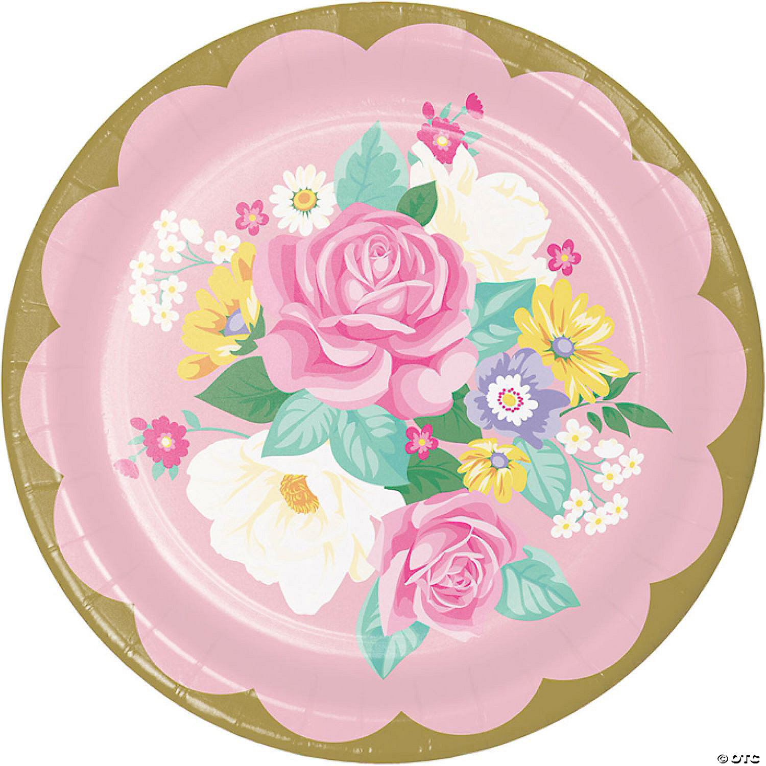 Floral Tea Party Paper Plates, 24 Ct 