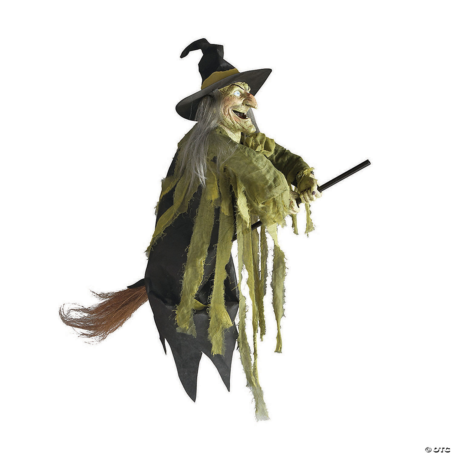 Jointed 6 Foot Witch Paper Halloween Party Decorations Supplies