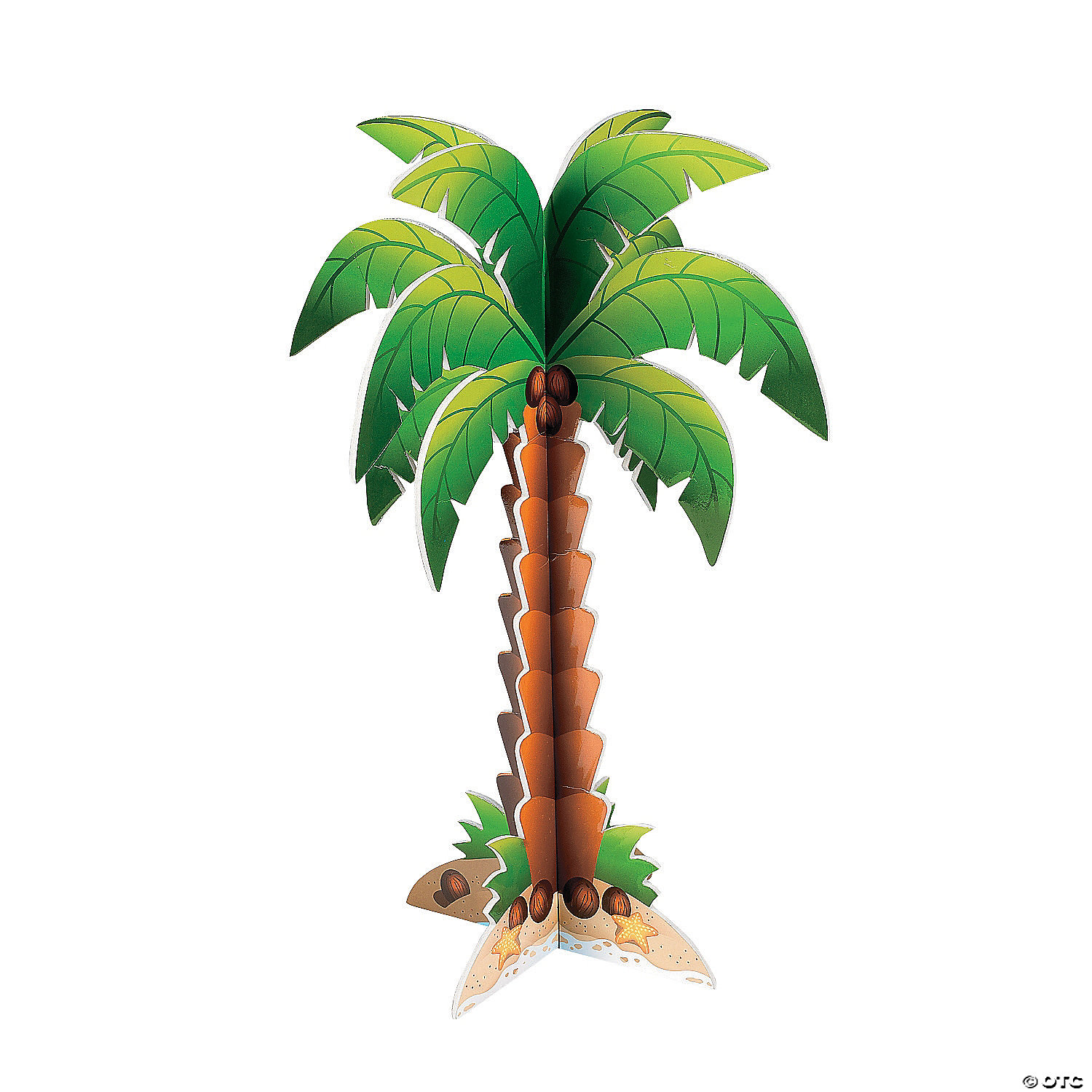 Amscan International 24211 50 cm Hawaiian Giant Foil Palm Tree Centrepiece