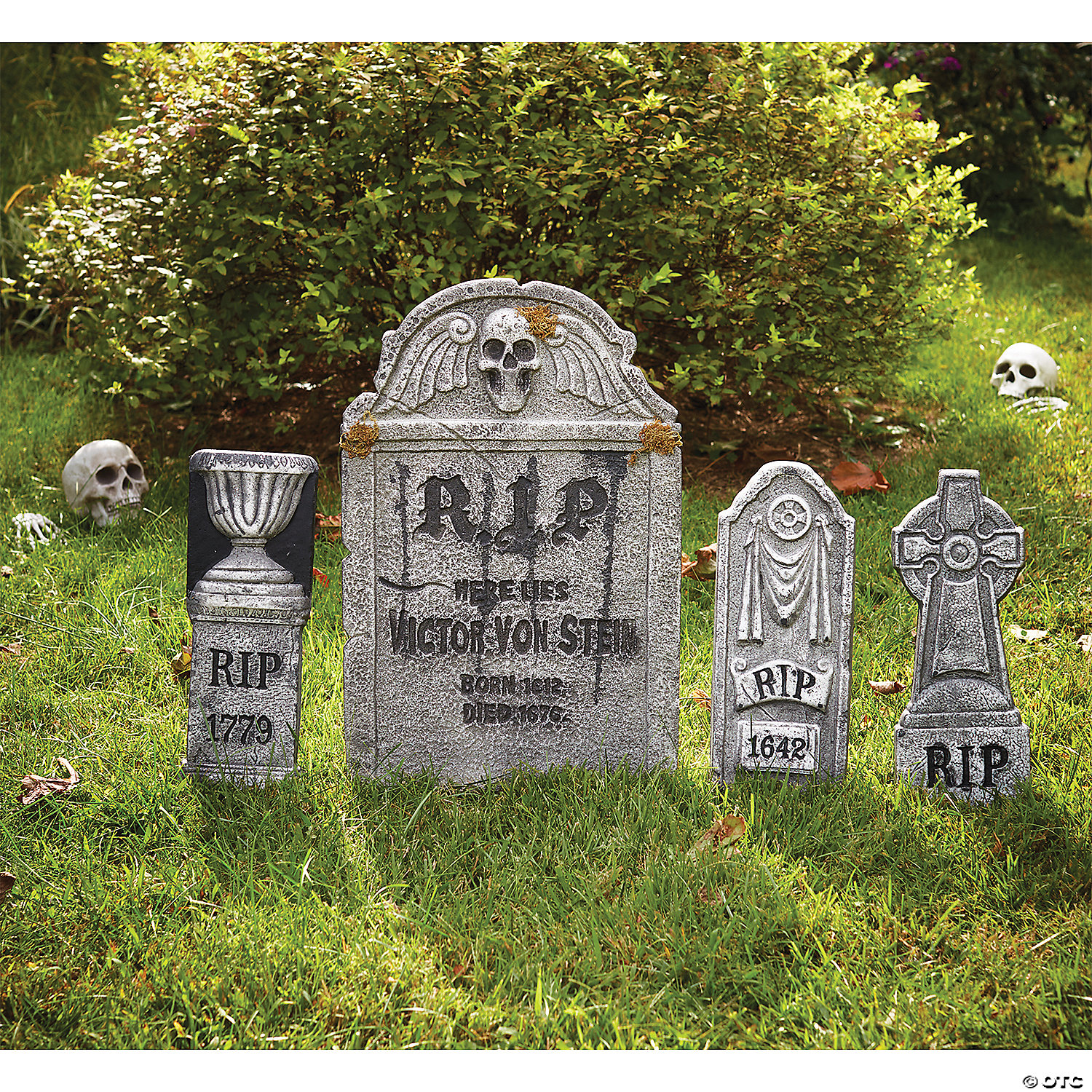 Foam Tombstone Yard Decoration Set - 4 Pc.