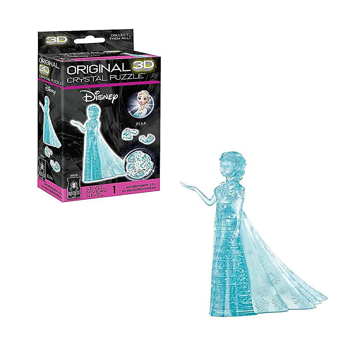 Frozen Elsa 32 Piece 3D Crystal Jigsaw Puzzle | Oriental Trading