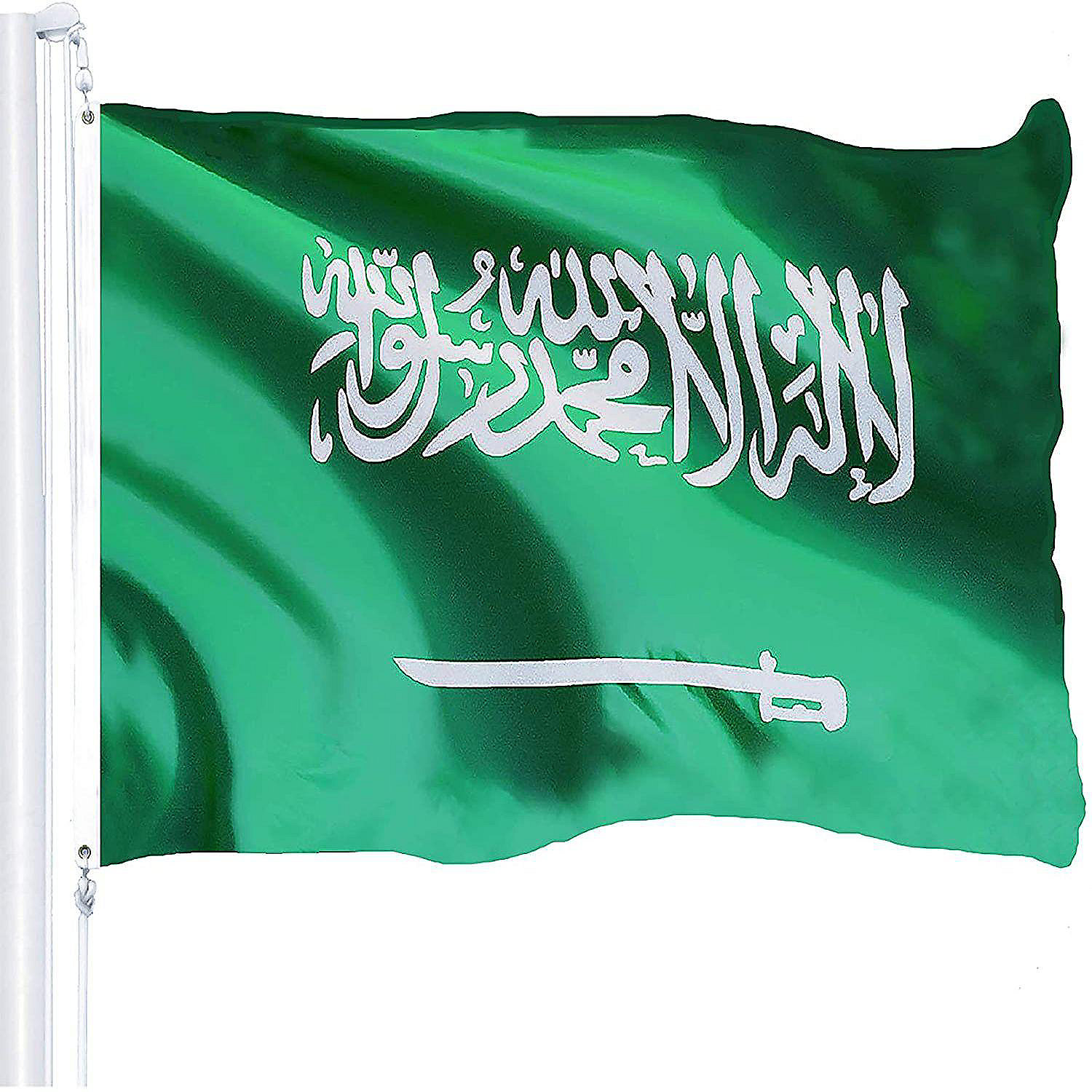 3x5 FT 90*150cm Saudi Arabia Arabian Polyester Brass Grommets National Flag 