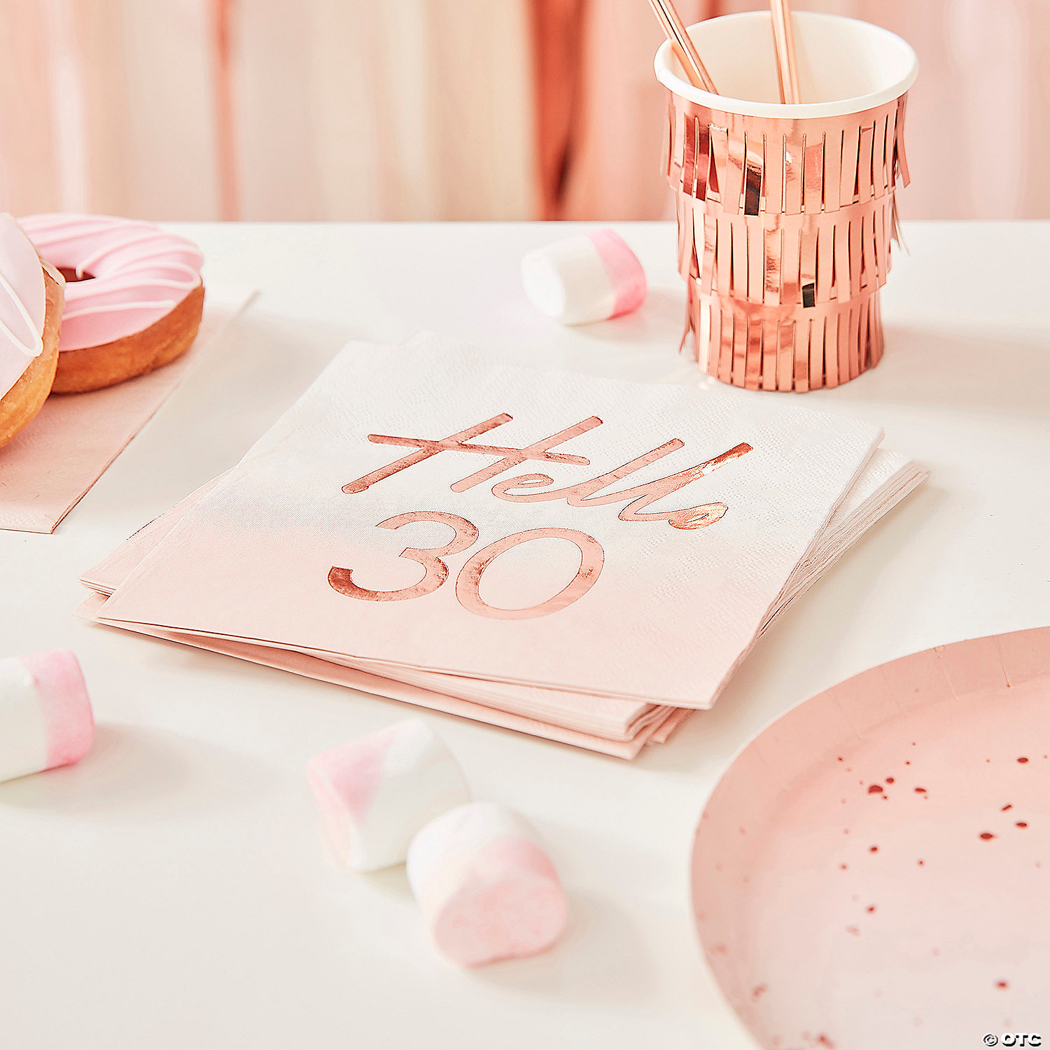 Ginger Ray Hello 30 Pink Ombre Luncheon Napkins Oriental Trading