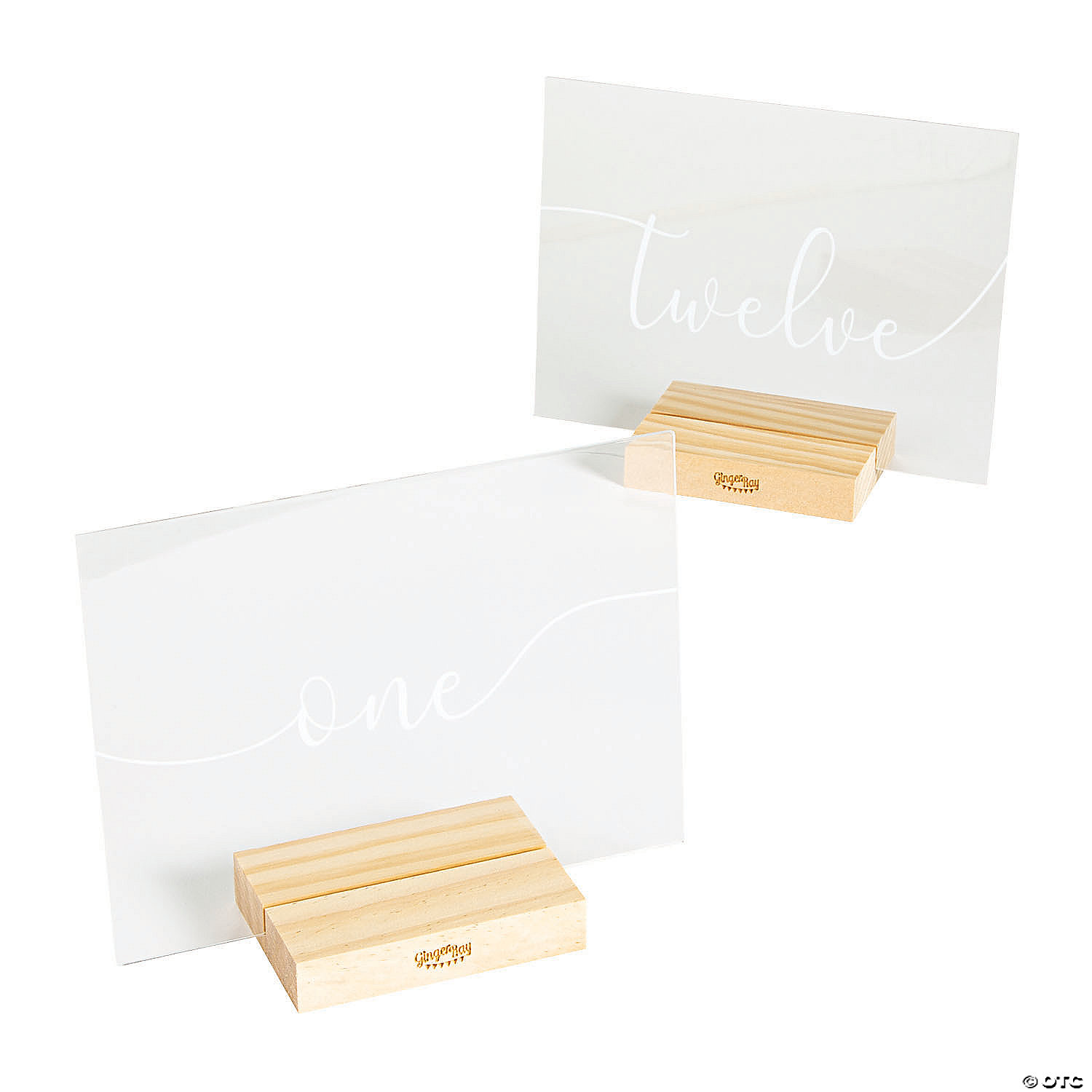 White FB-809 Ginger Ray Ivory & Gold Butterfly Table Numbers 1-12 Tent Card for Weddings Parties and Events 