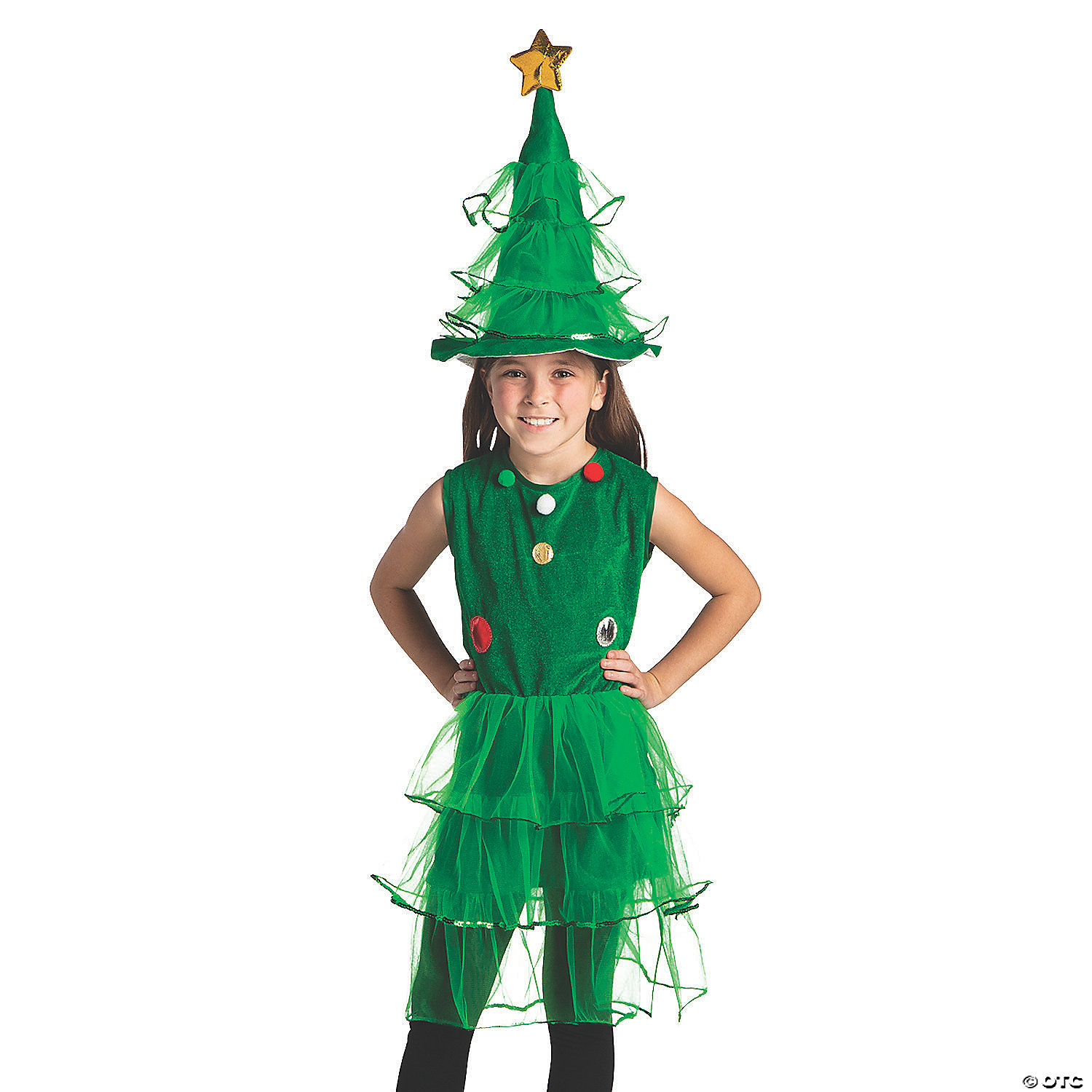 christmas tree dress girls