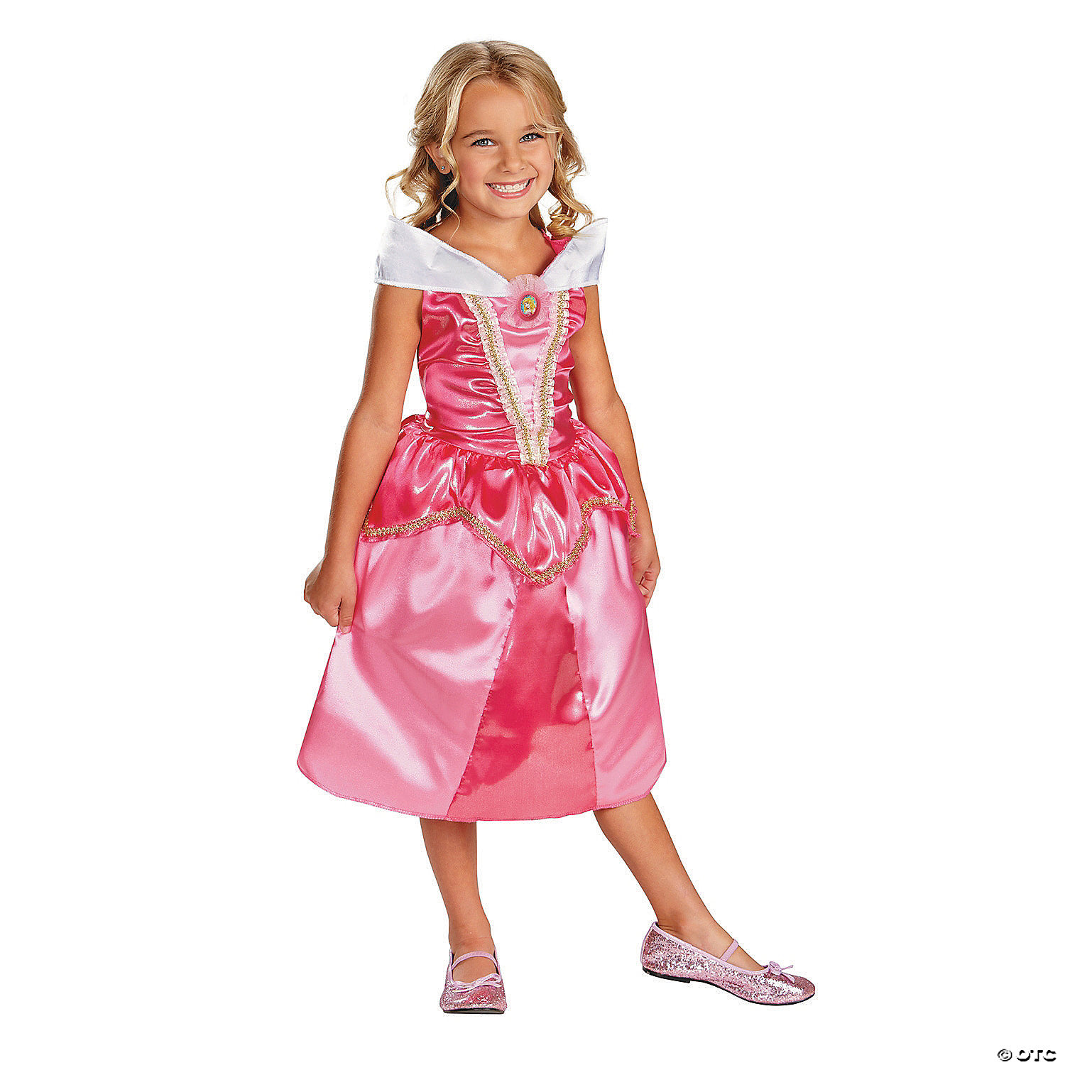*New* Disney Deluxe Child Costume-PRINCESS AURORA-Size 7+-with Accessories! 