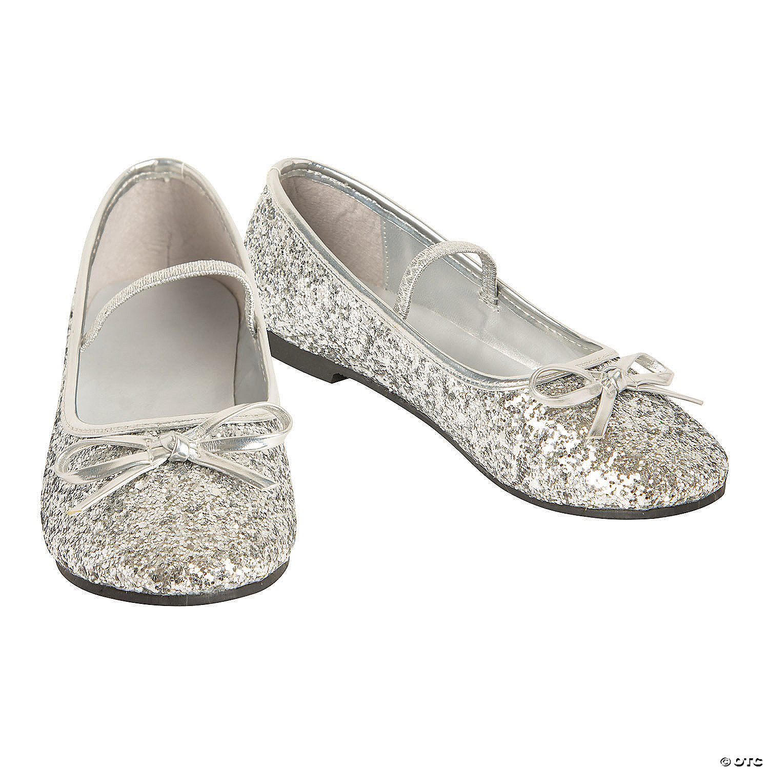 silver flat shoes size 11