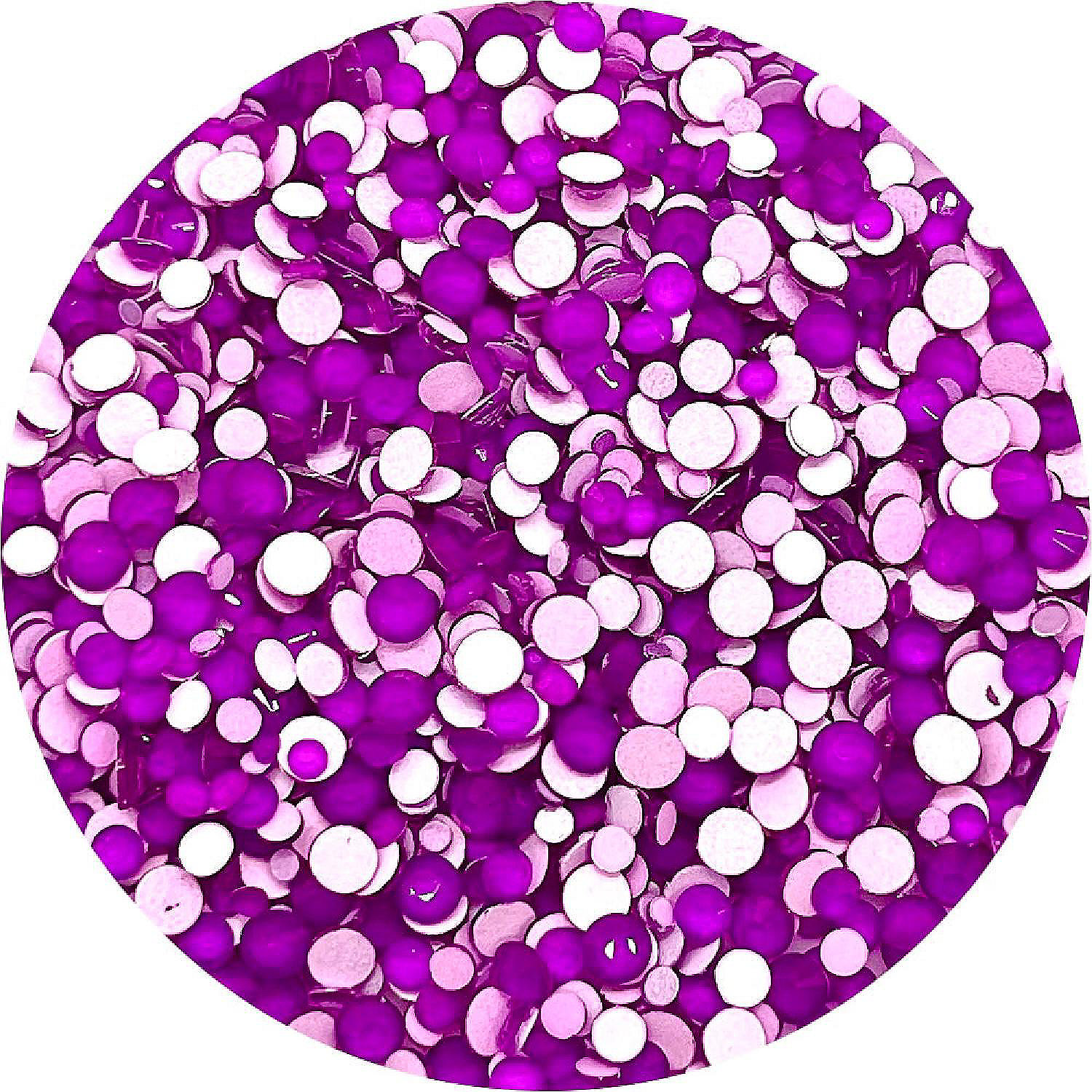 Glitter Heart Co 90 #39 s Purple Neon Purple Flatback Glass