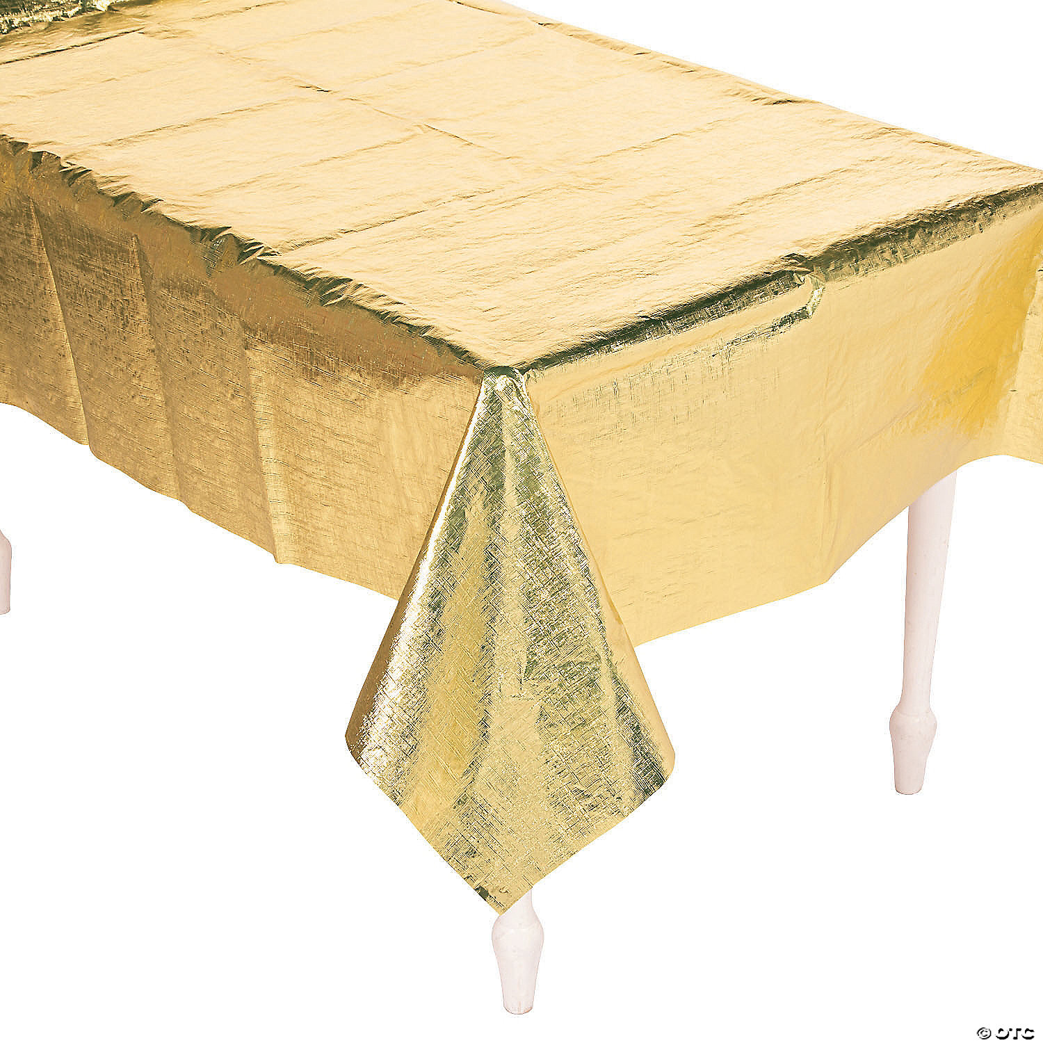 desire reputation Chap Gold Metallic Plastic Tablecloth | Oriental Trading