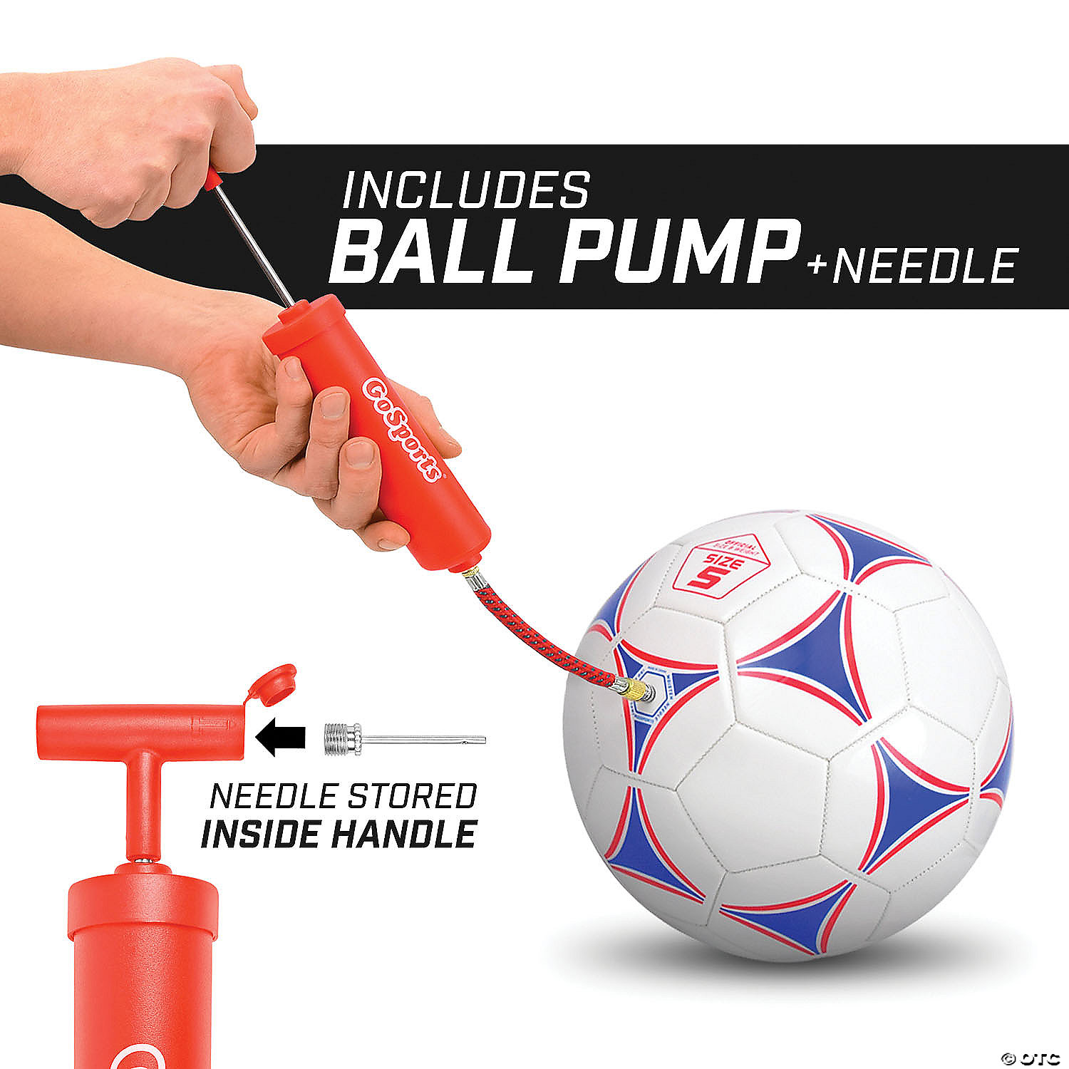 Pack Soccer Ball With Premium Pump Needle Outdoor Size 5 