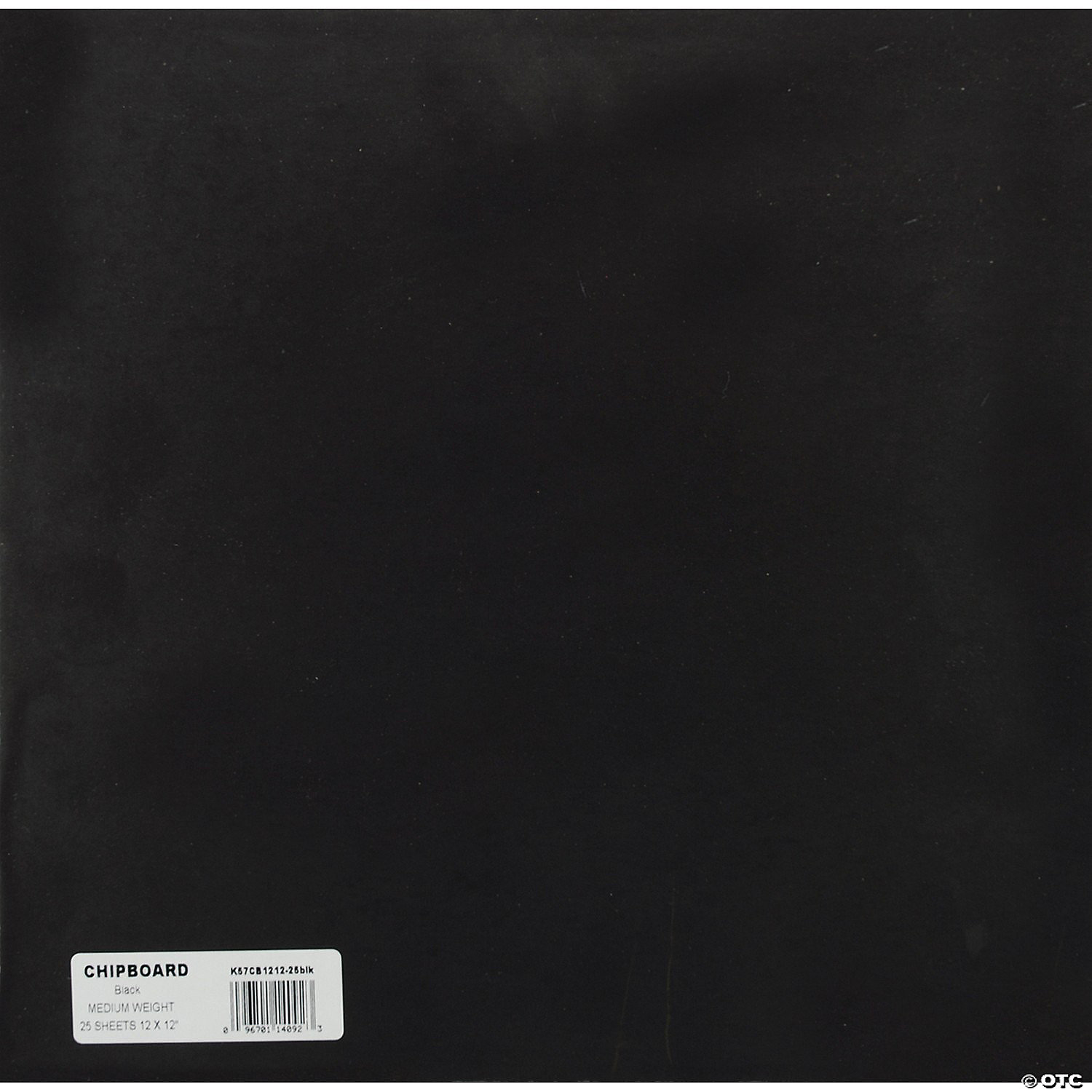 Medium Weight Black Chipboard by GRAFIX