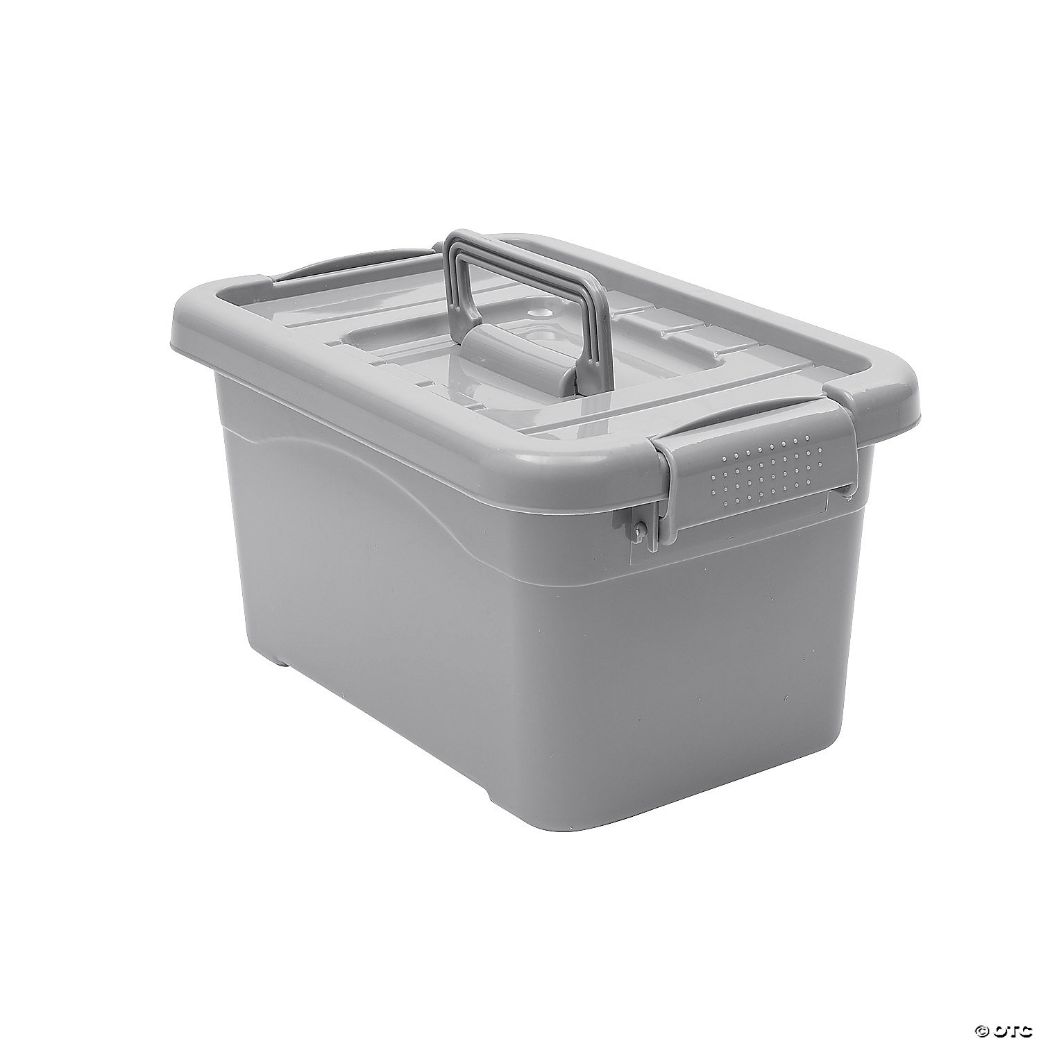 Grey Large Locking Storage Bins with Lids & Handles- 3 Pc. | Oriental ...