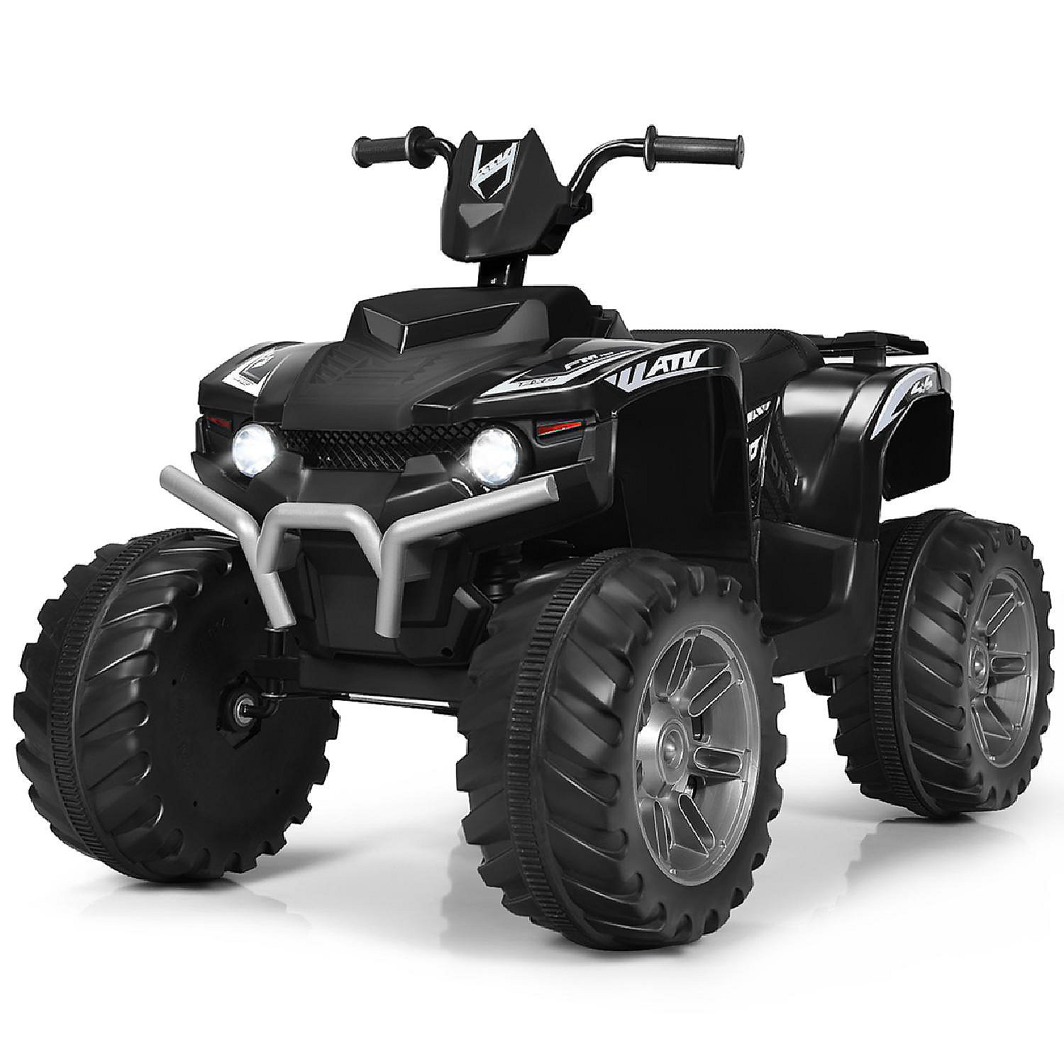 Gymax 12V Electric Kids Ride On Car ATV 4-Wheeler Quad w/ Music LED ...